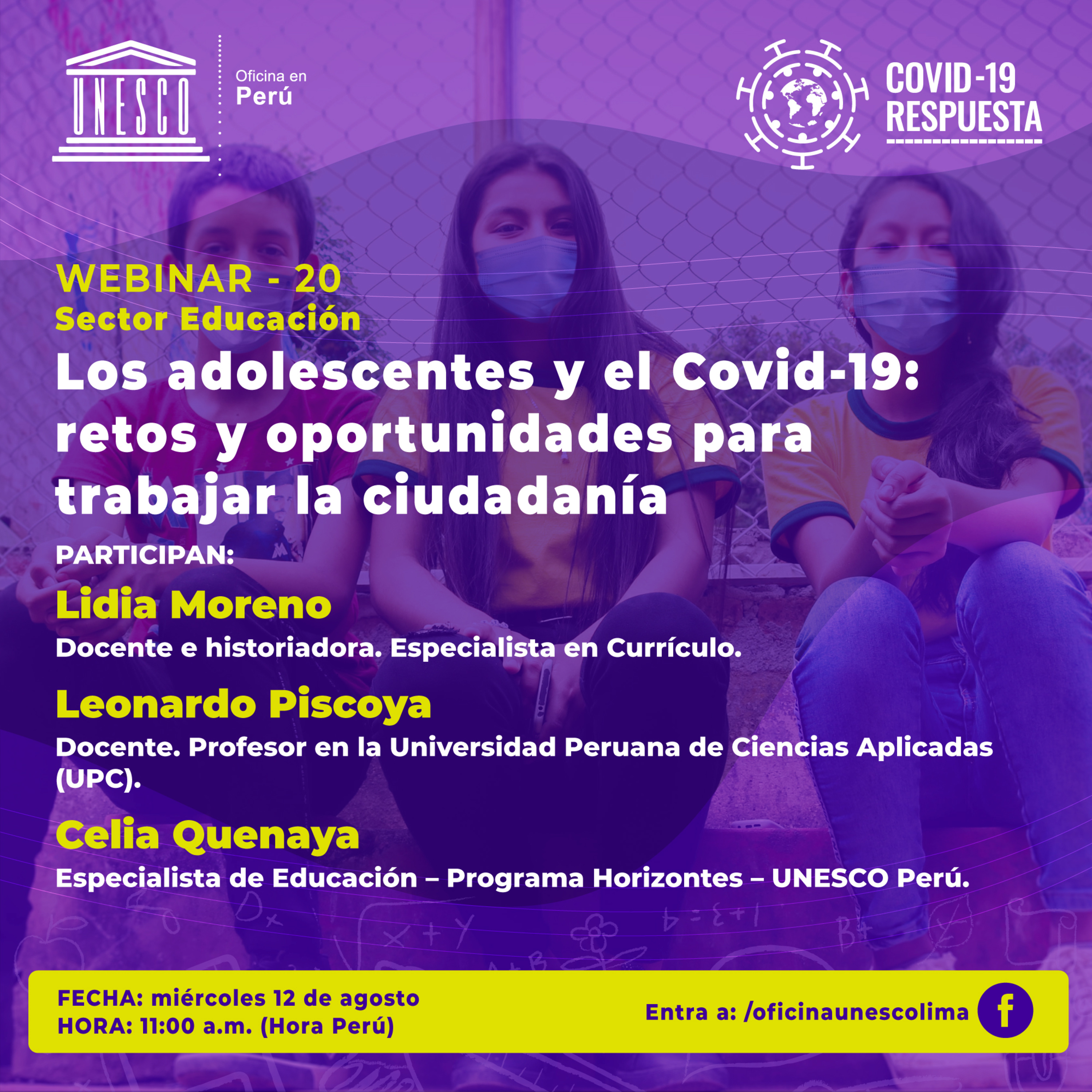 Webinar 20: "Los adolescentes y el Covid-19: retos y oportunidades para trabajar la ciudadanía". episode artwork