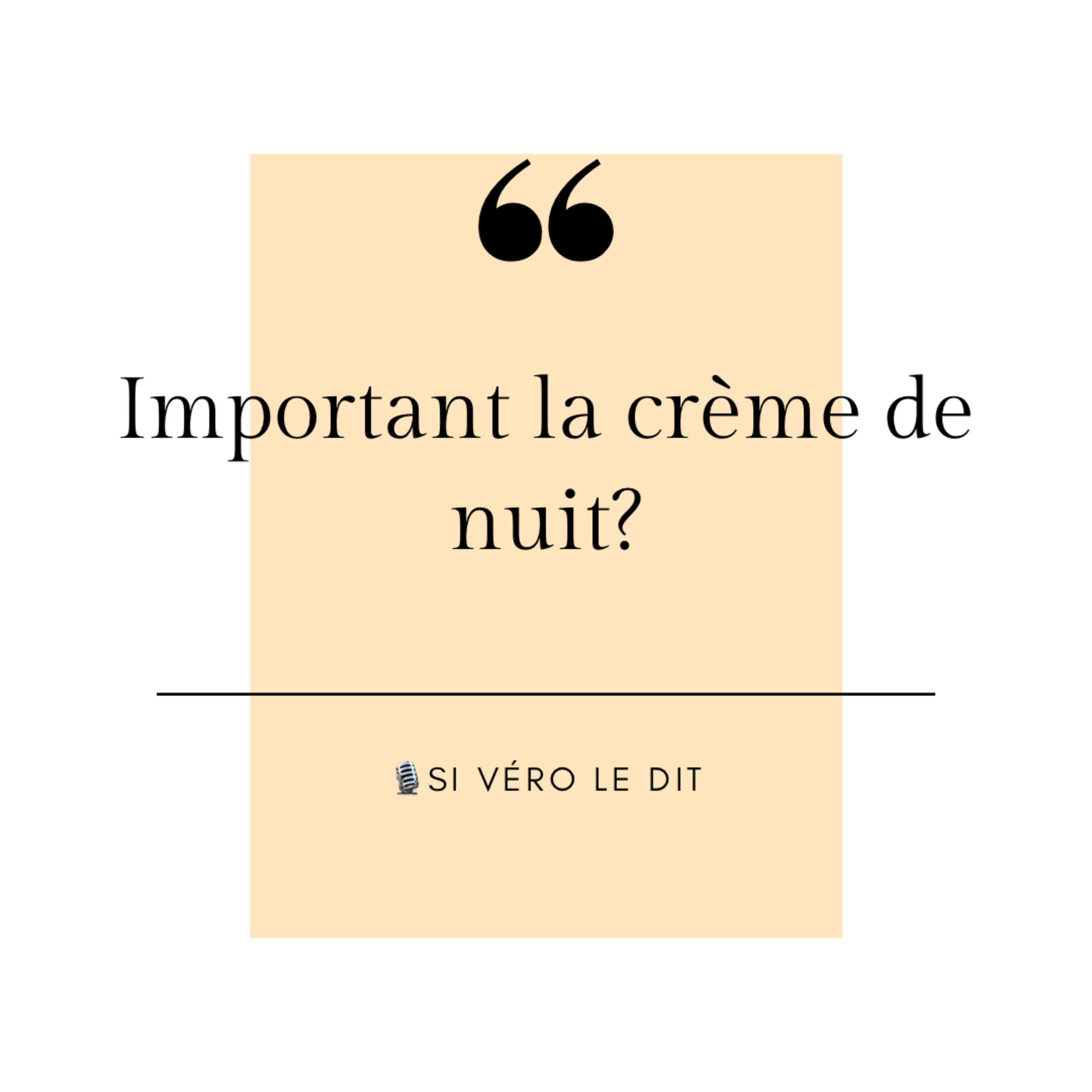 Si Véro le dit
