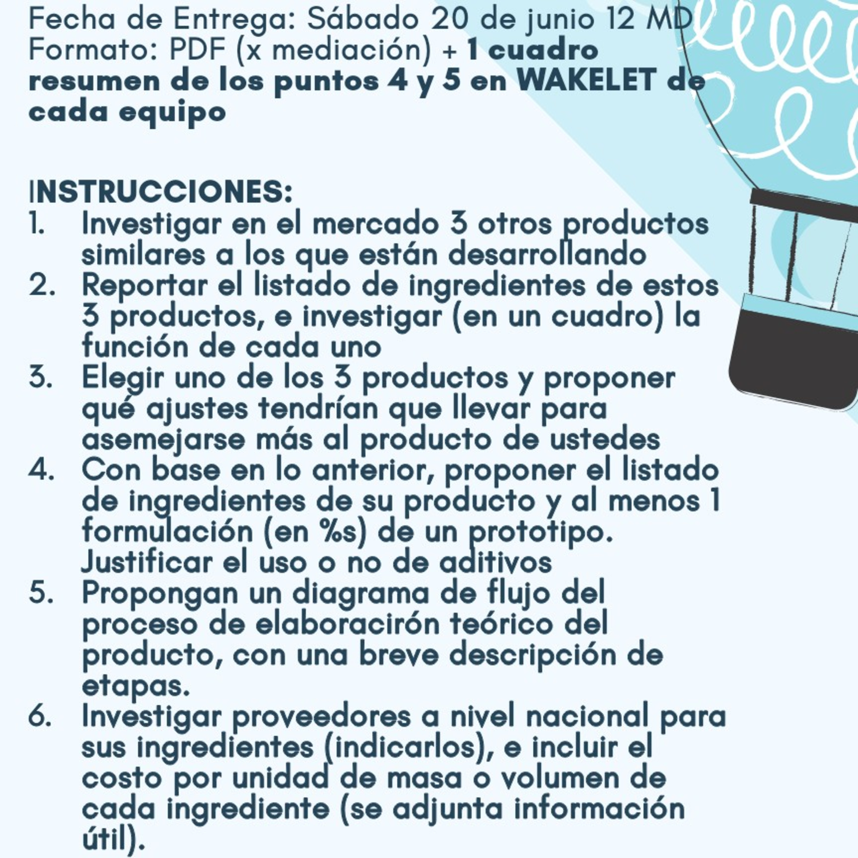 Explicación extendida de la asignación del caso de formulación