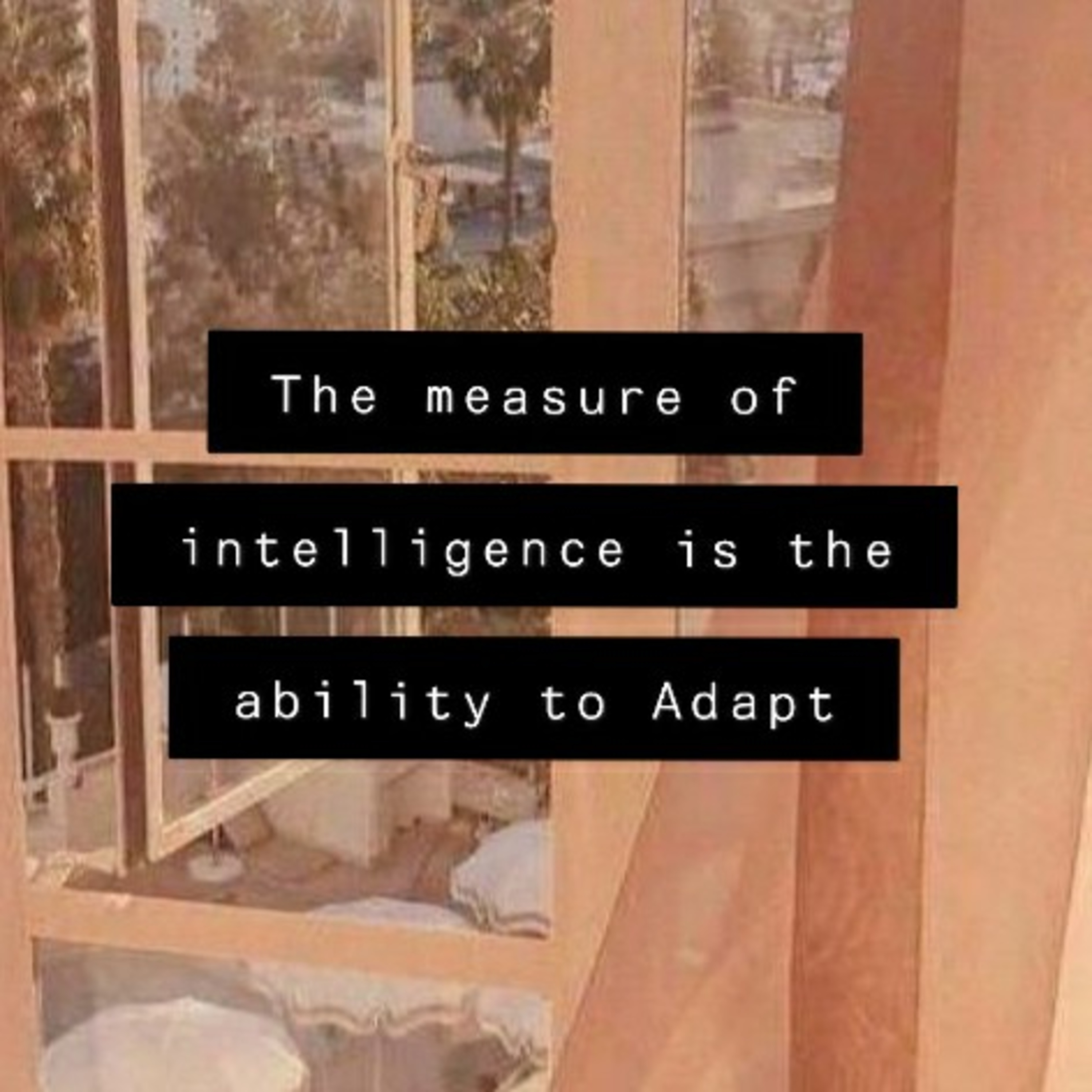 The measure of intelligence is the ability to adapt. episode artwork