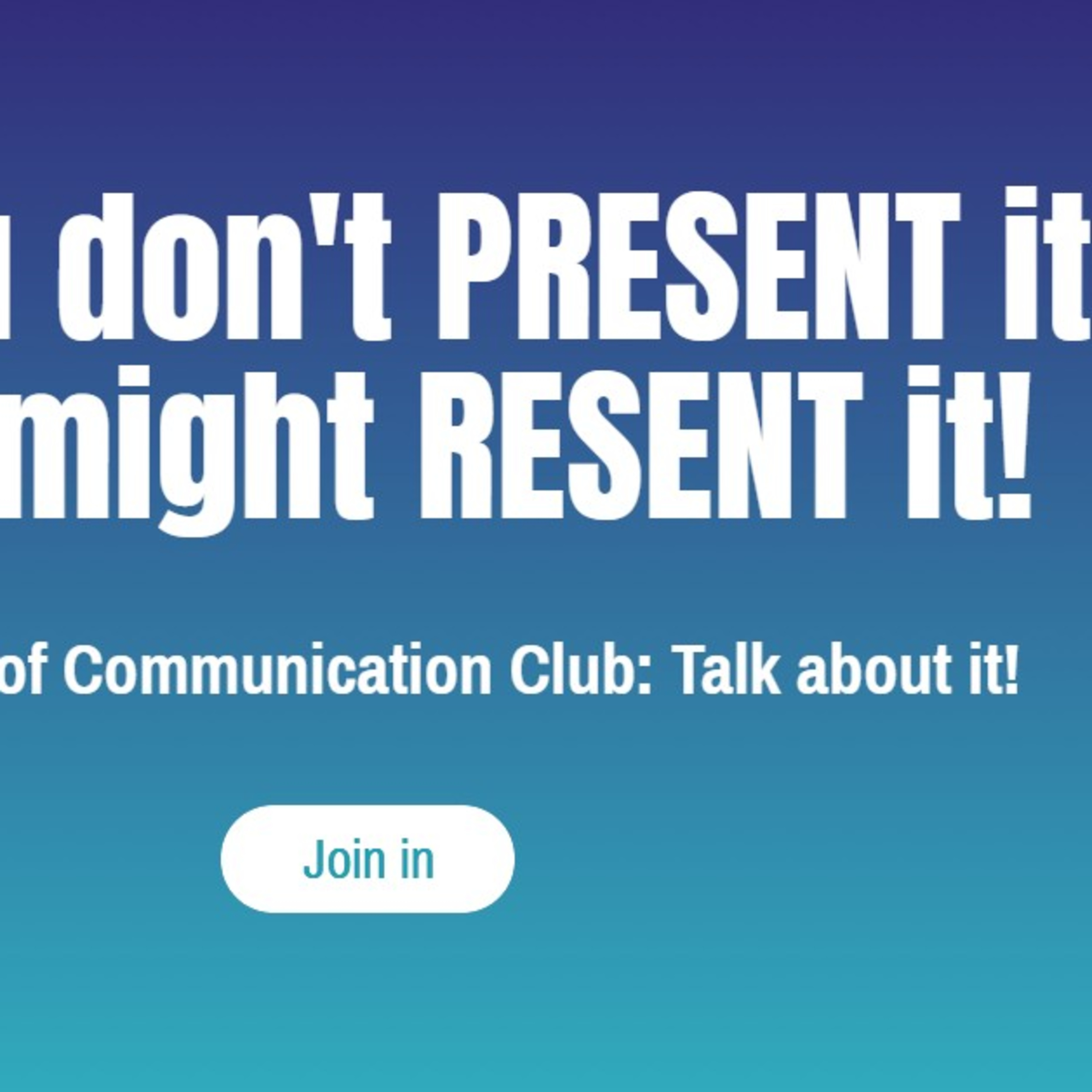 An Introduction to Communication Club
