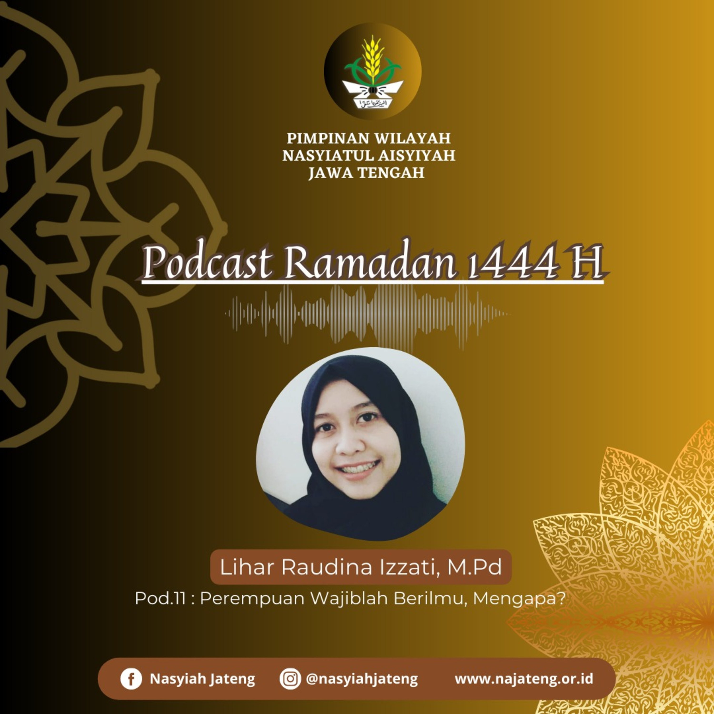 Pod.11 Perempuan Wajiblah Berilmu. Mengapa? episode artwork