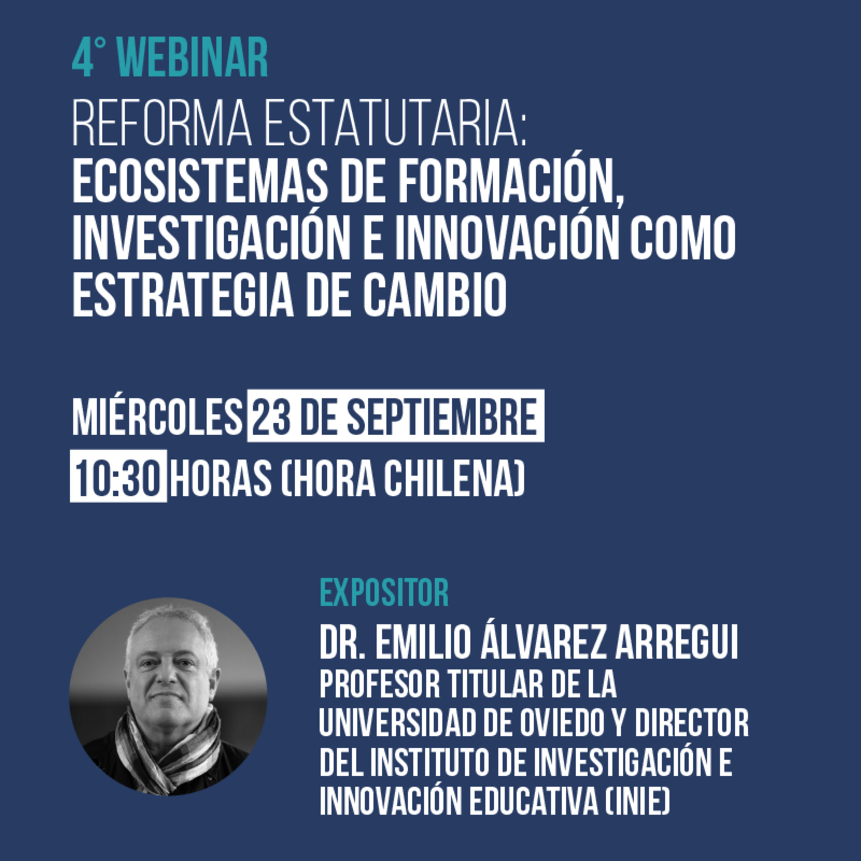 Webinar Reforma Estatutaria - Universidad Del Siglo XXI Ecosistemas De Formación, Investigación E Innovación Como Estrategia De Cambio episode artwork
