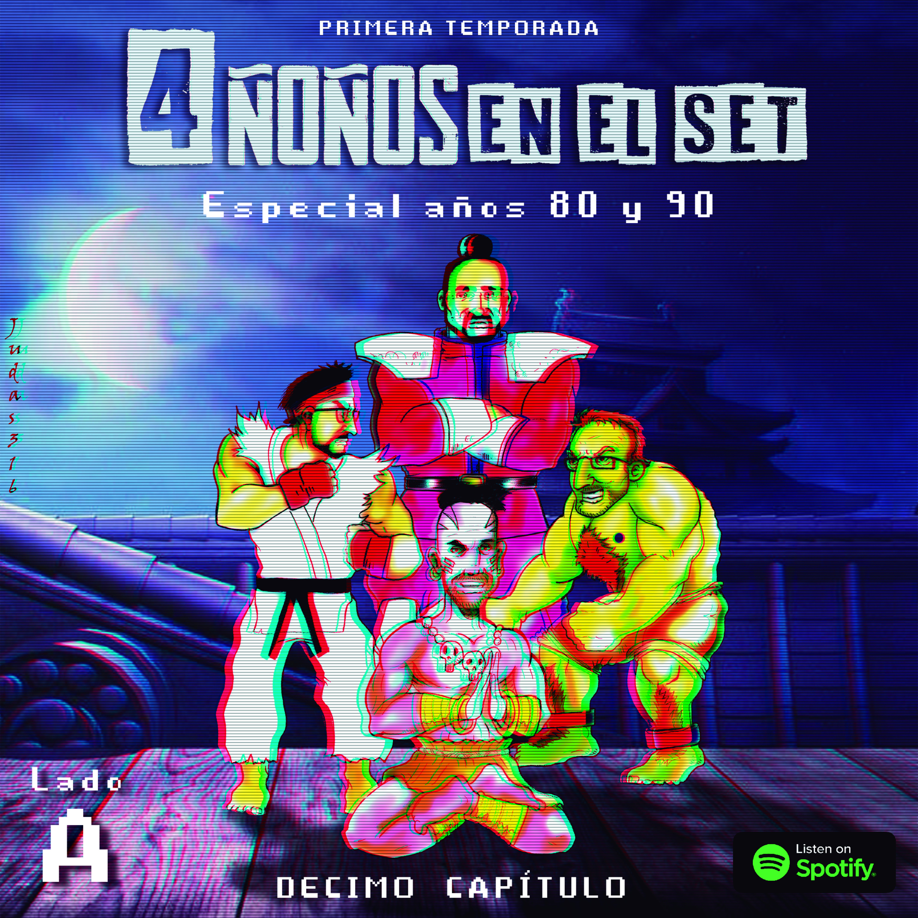 4 Ñoños en el set