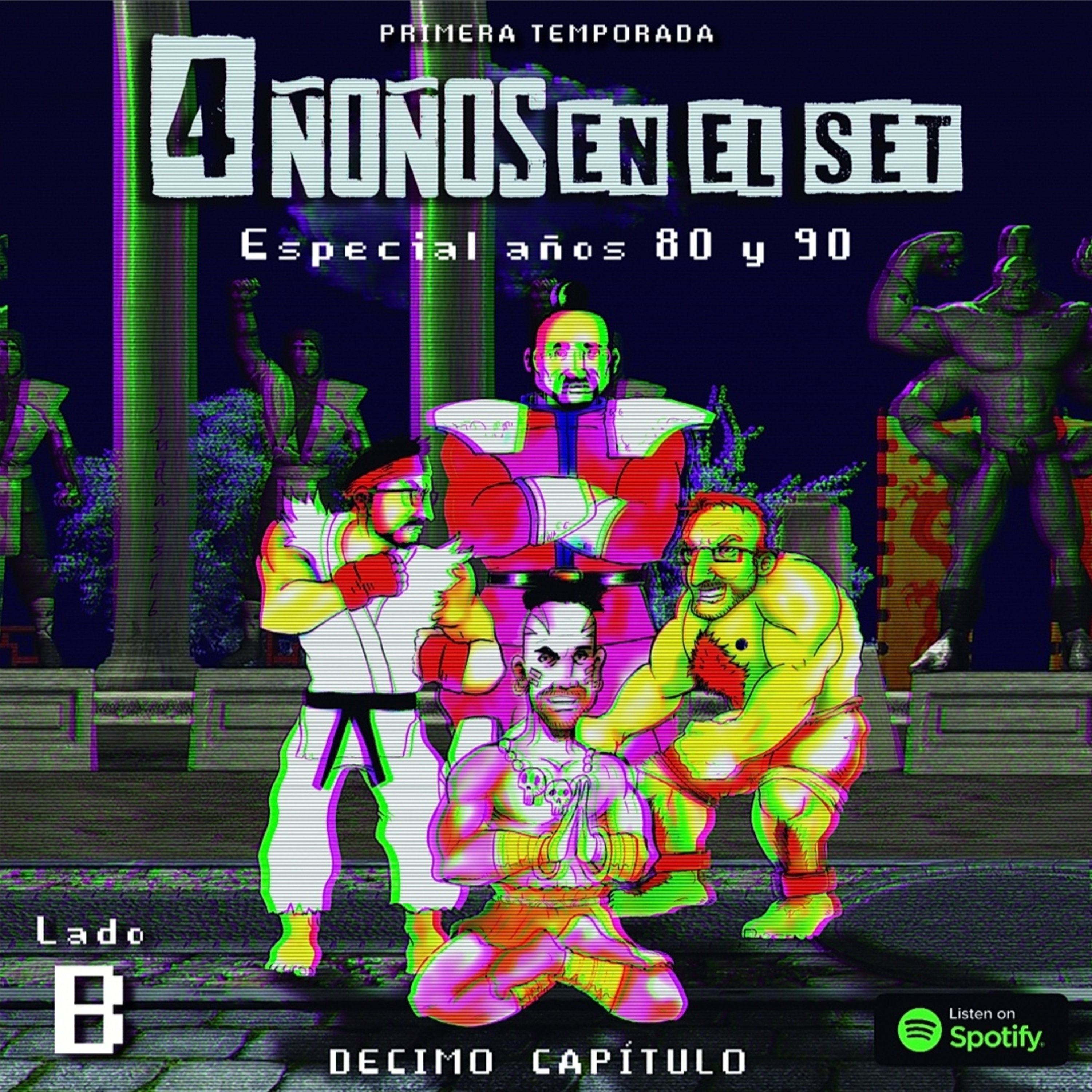 4 Ñoños en el set