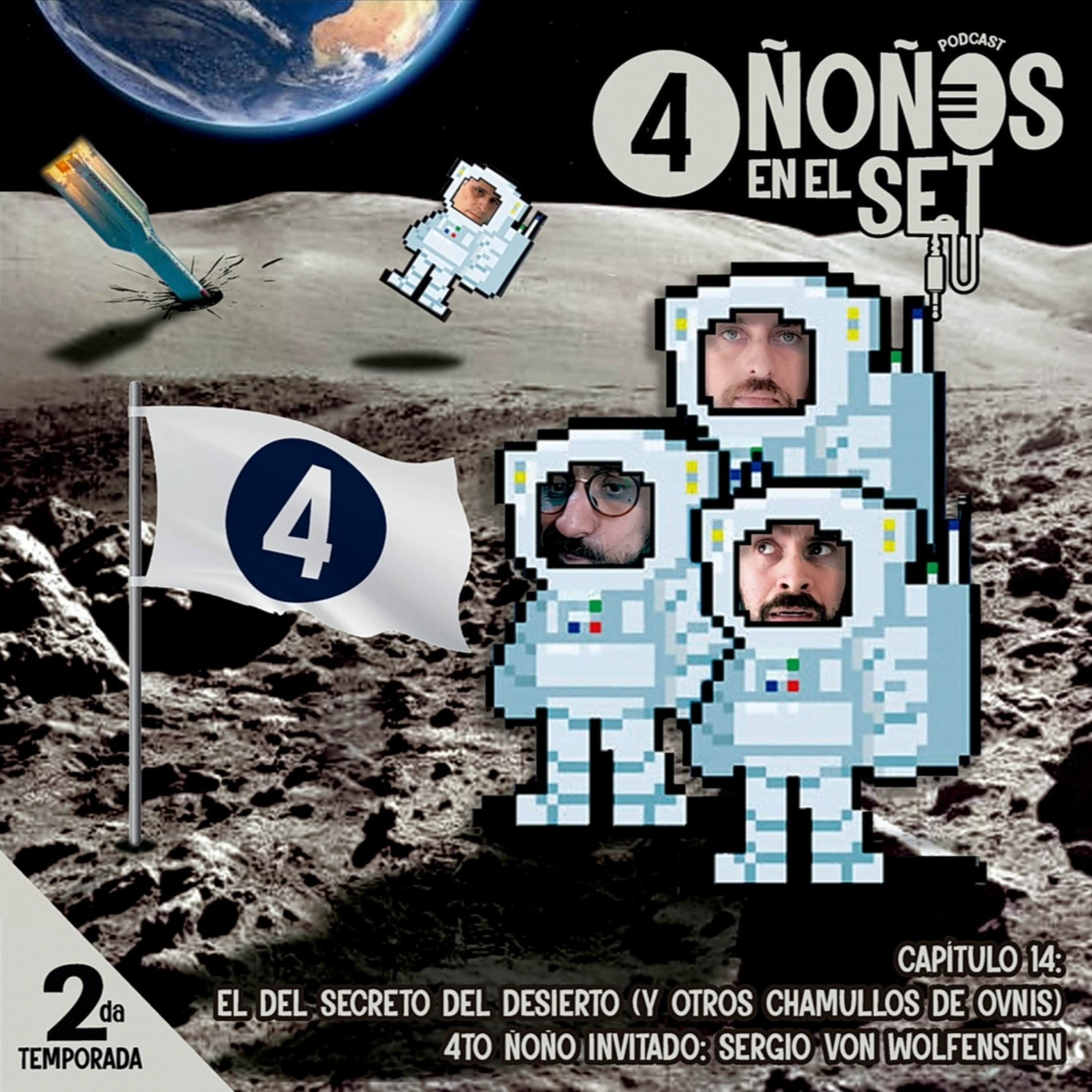4 Ñoños en el set