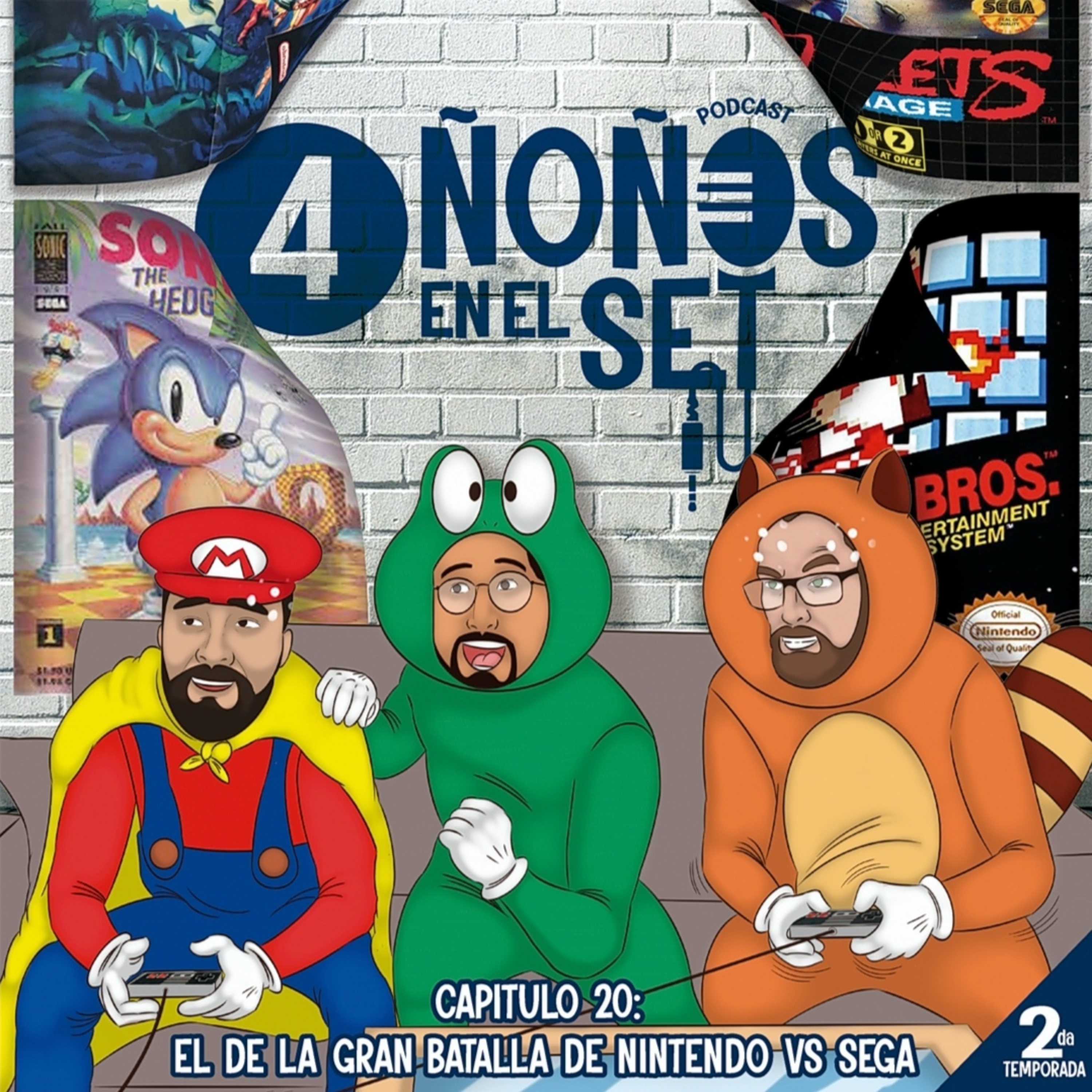 4 Ñoños en el set