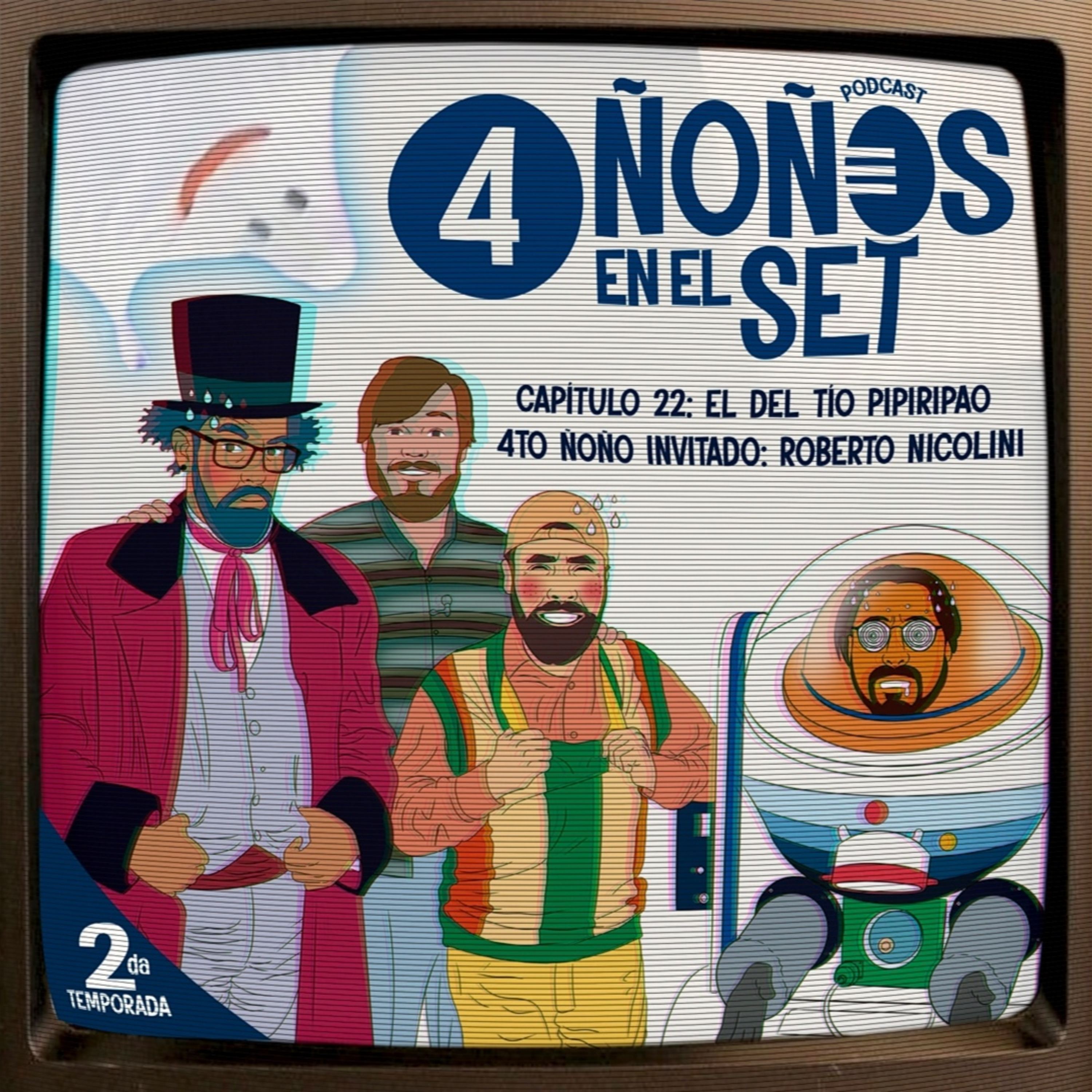 4 Ñoños en el set
