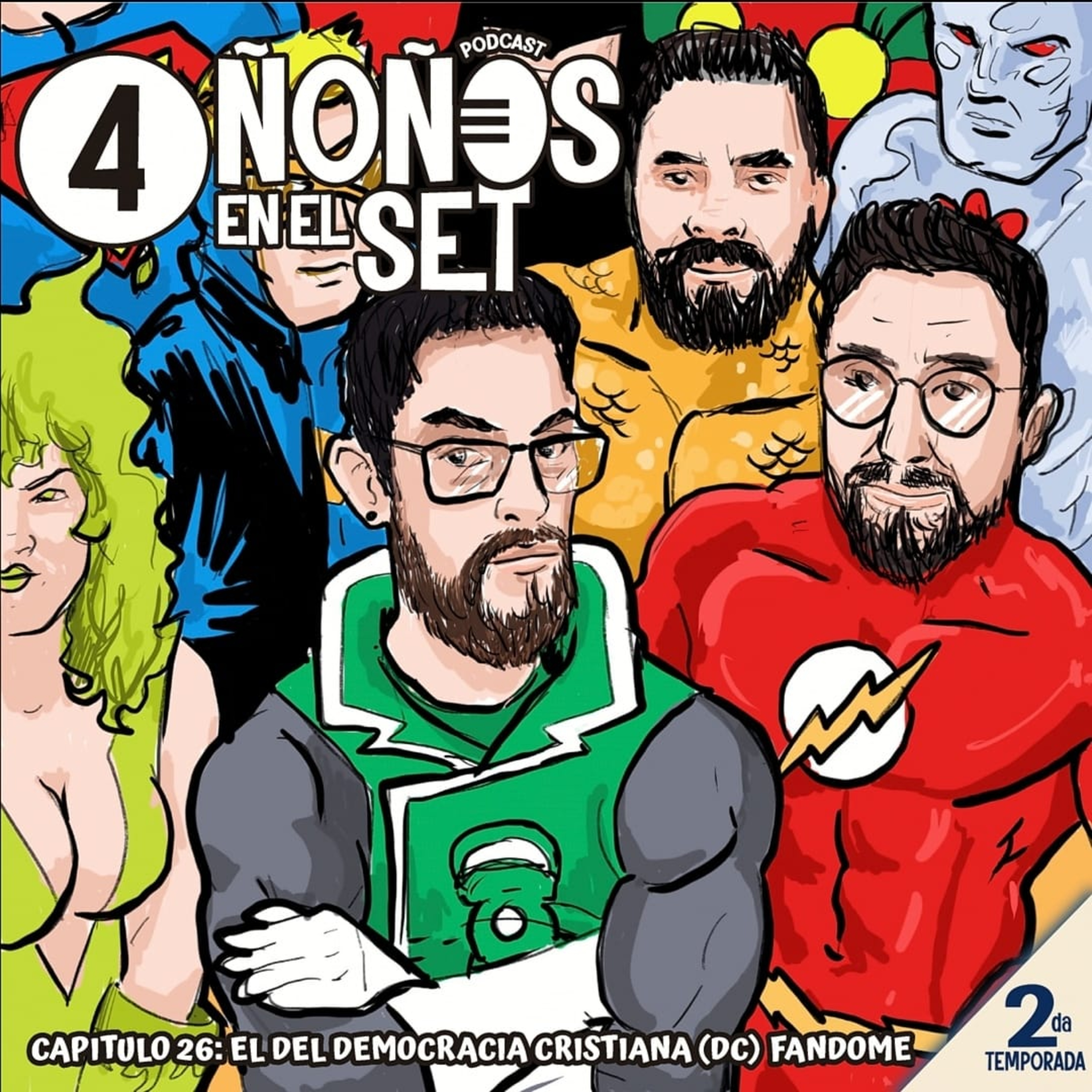 4 Ñoños en el set