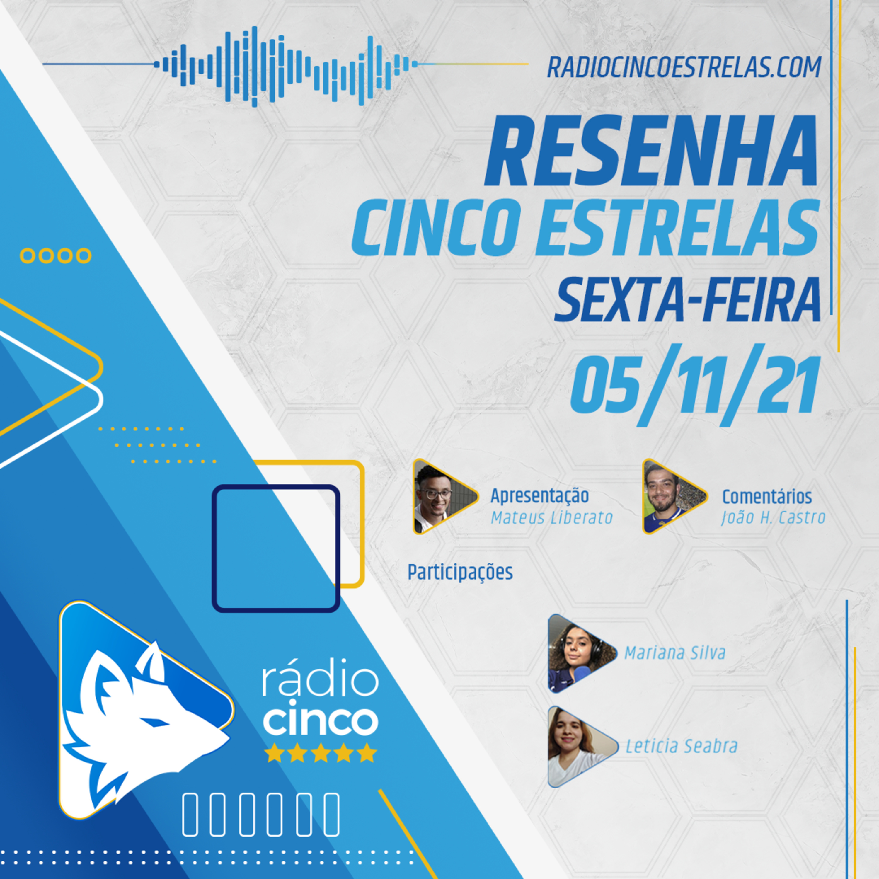 Resenha Cinco Estrelas - 05-10-21 - Cruzeiro
