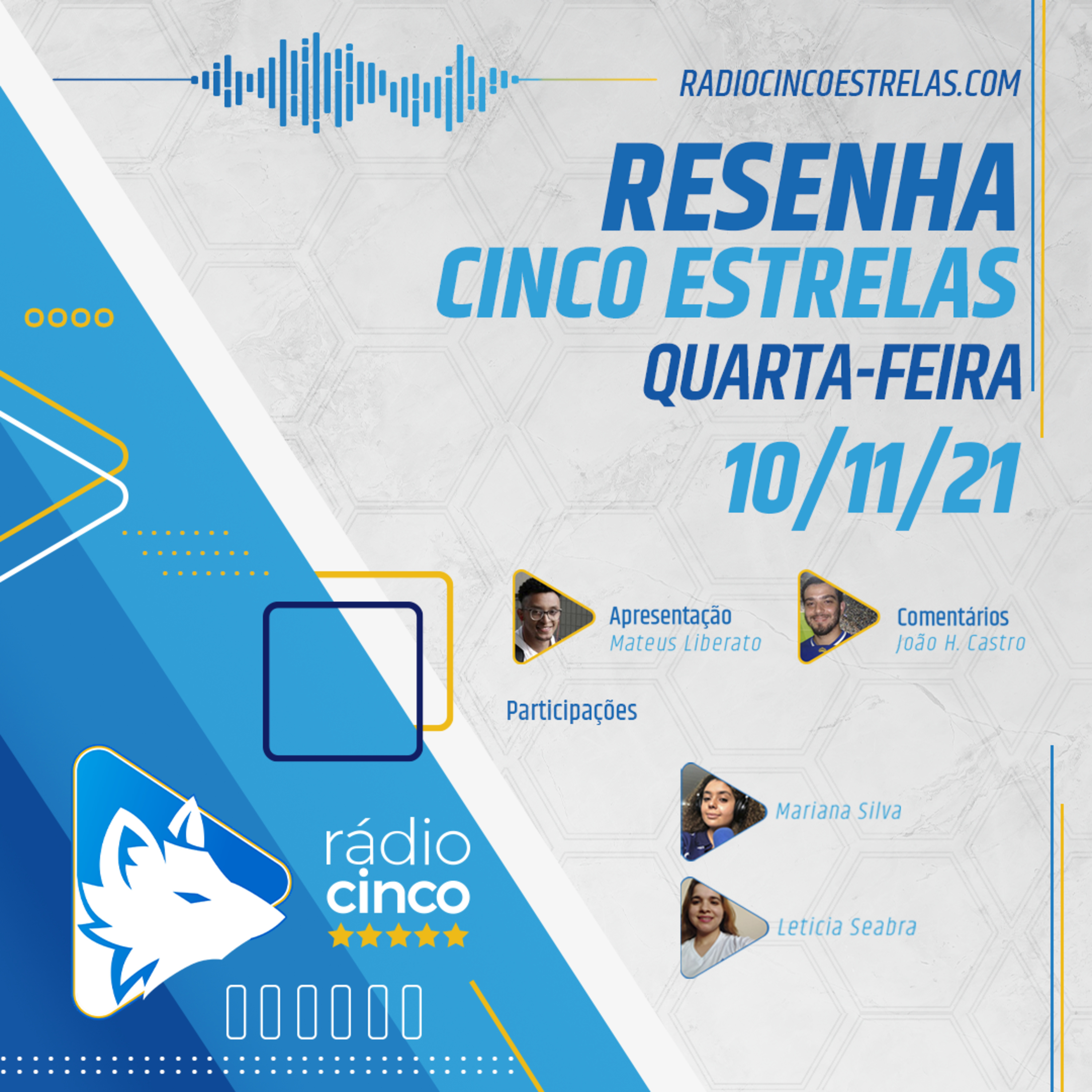 Resenha Cinco Estrelas - 10-11-21 - Cruzeiro episode artwork