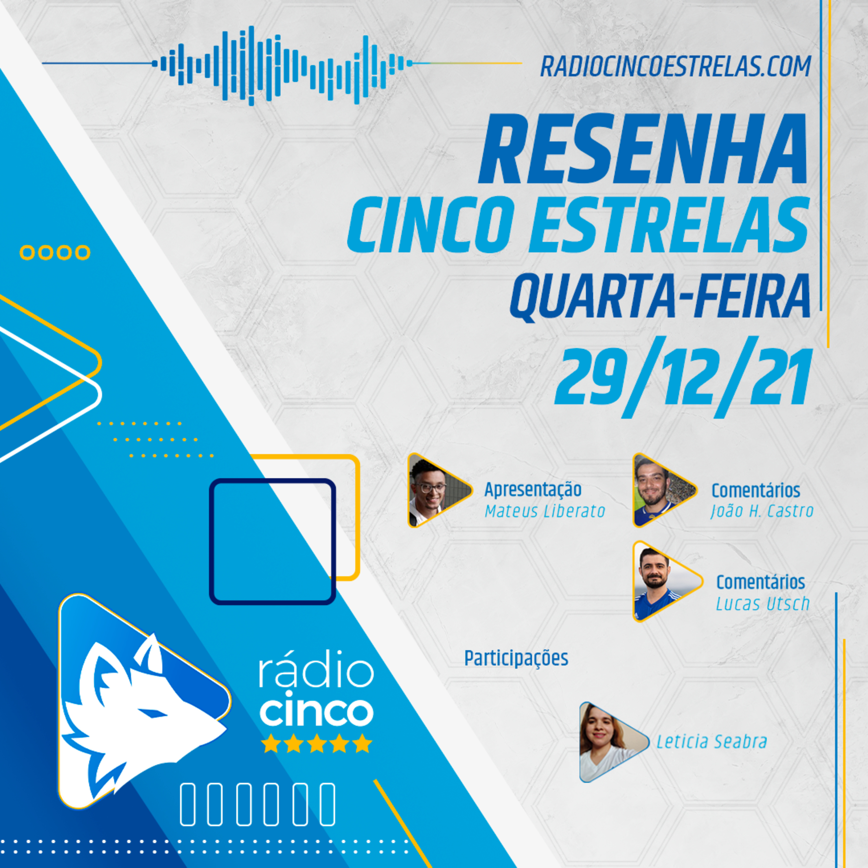 Resenha Cinco Estrelas - 29-12-21 - Cruzeiro episode artwork