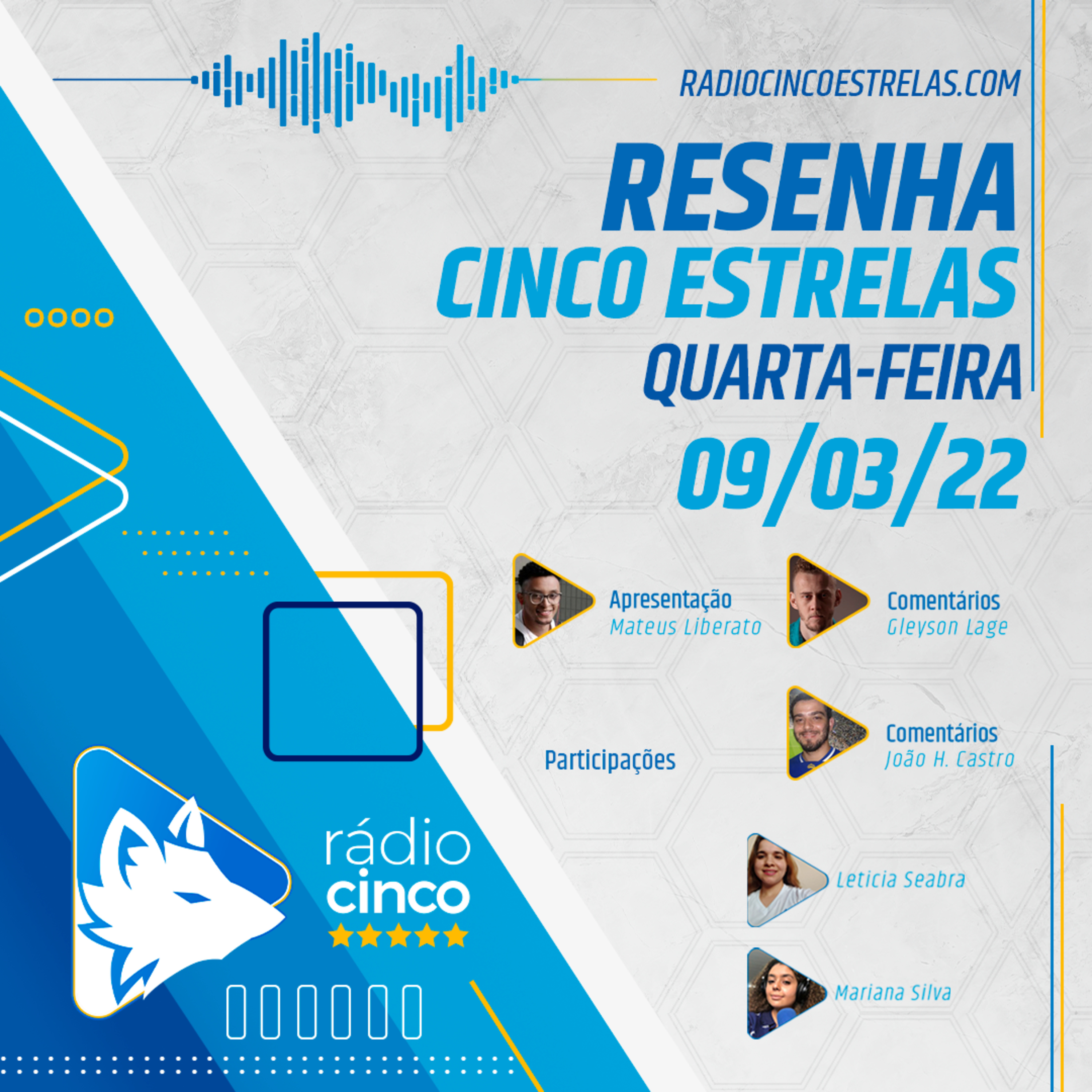 Resenha Cinco Estrelas - 09-03-22 - Cruzeiro episode artwork