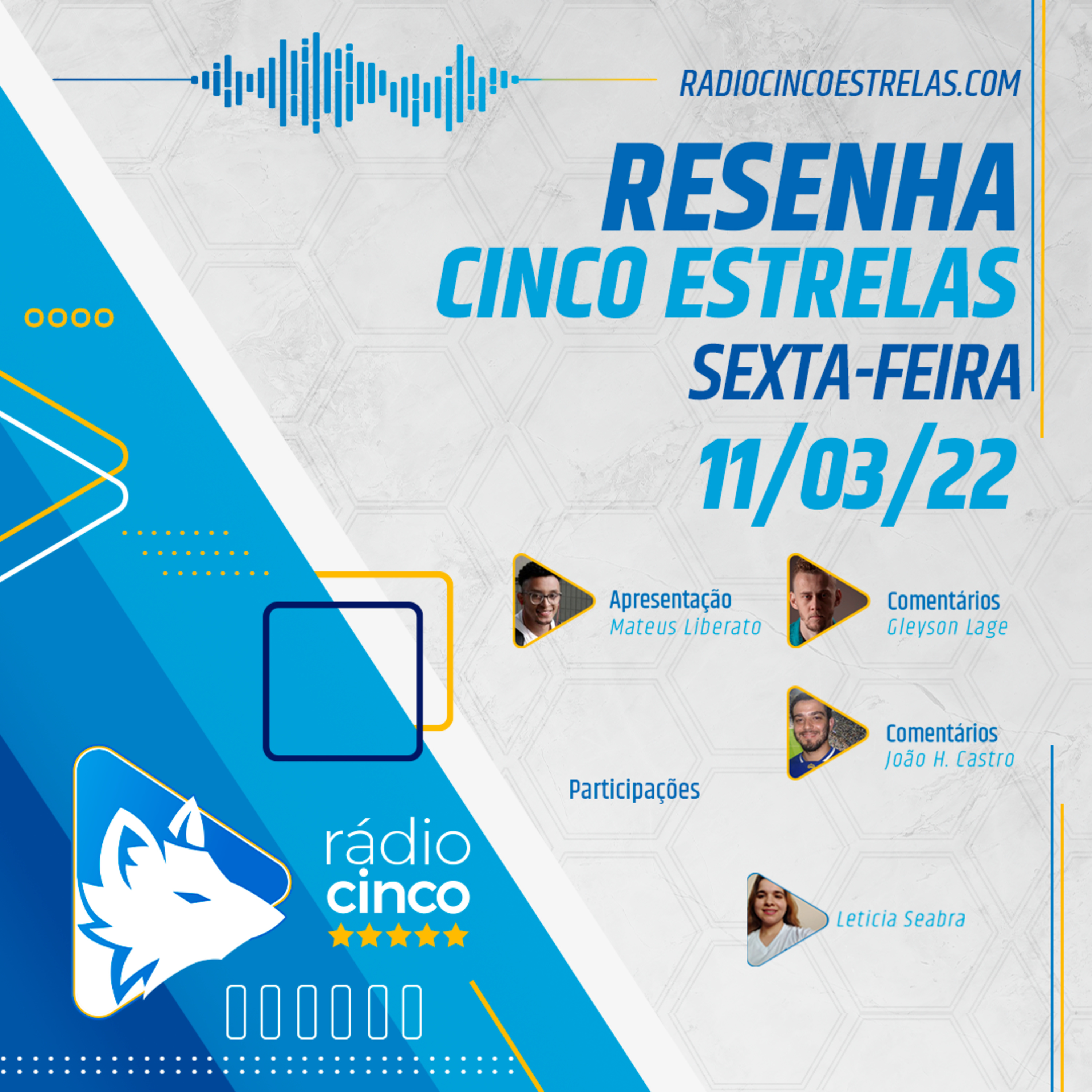 Resenha Cinco Estrelas - 11-03-22 - Cruzeiro episode artwork