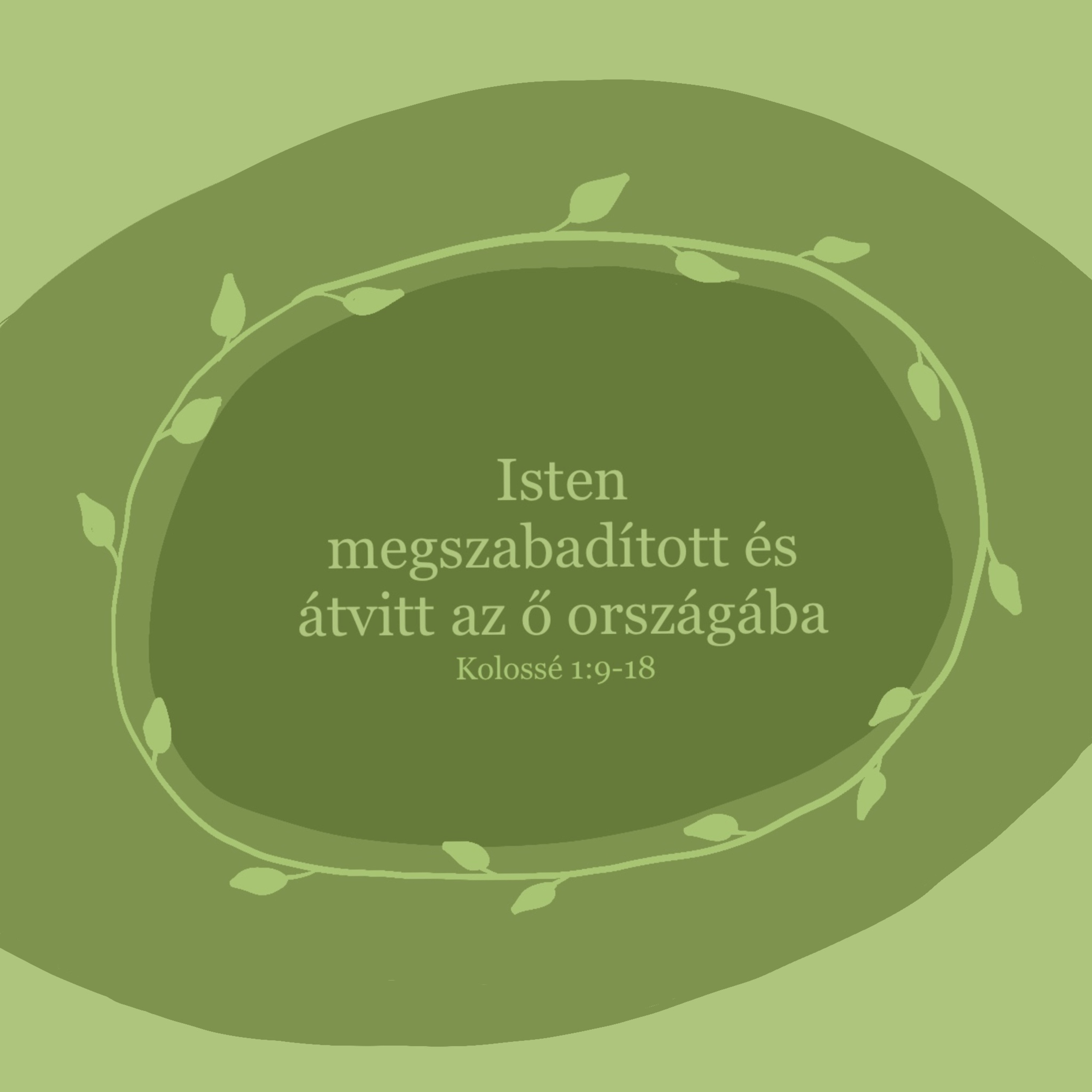 Isten megszabadított és átvitt az ő országába - Kolossé 1:9-18 episode artwork