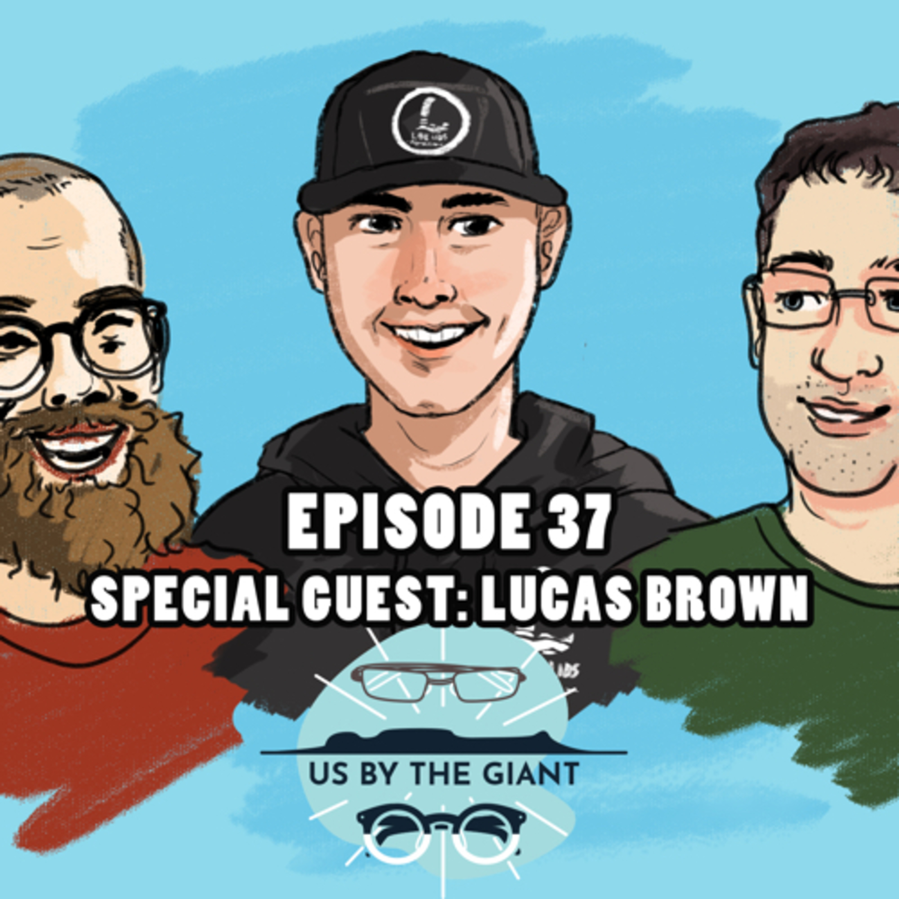 37, Lucas Brown, Lake Lids, the outer word, space x, electric eel, Viking ship burial, formula 1 episode artwork