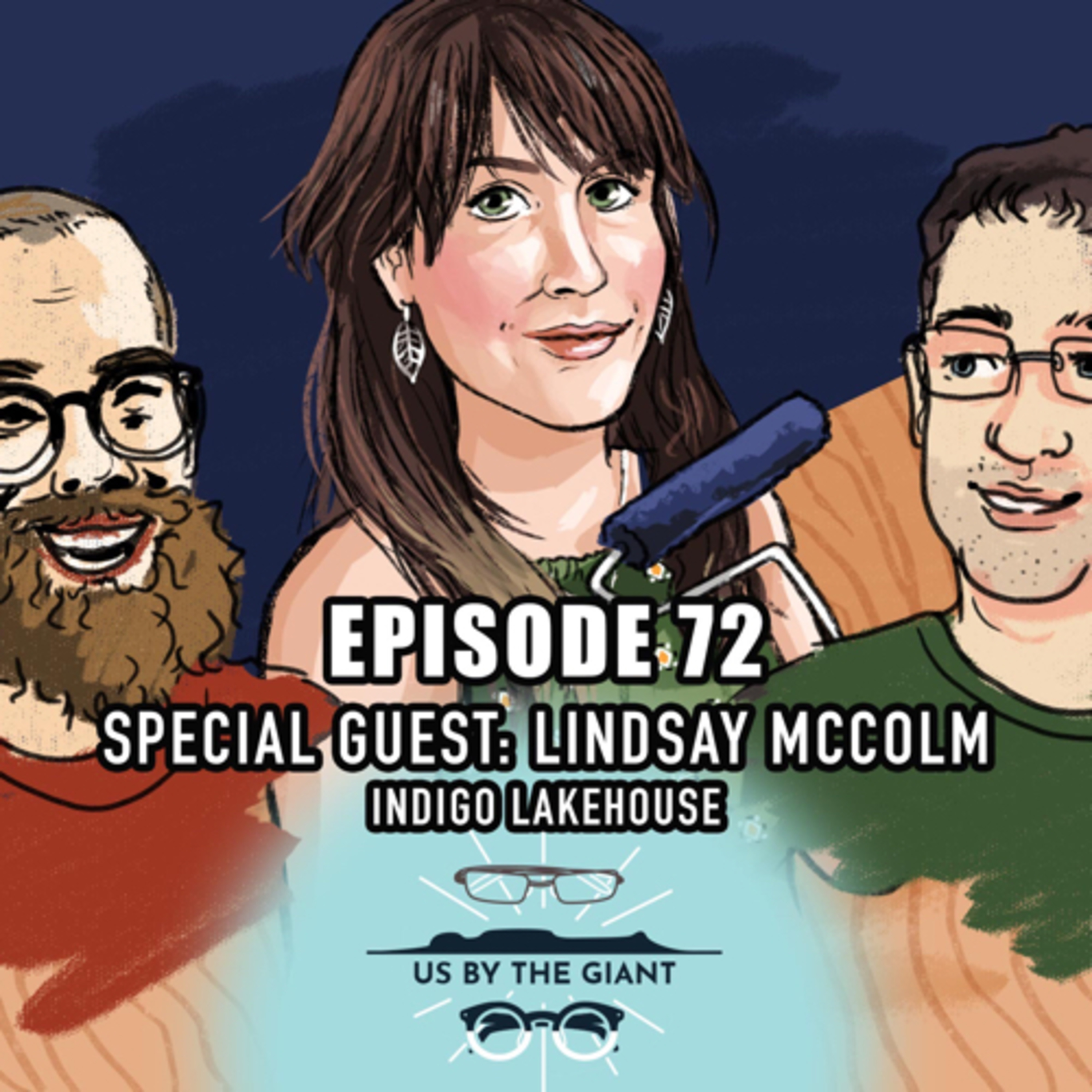 72, Lindsay McColm, Indigo Lakehouse, interior design, Mars, Microbes and earth bound asteriod episode artwork