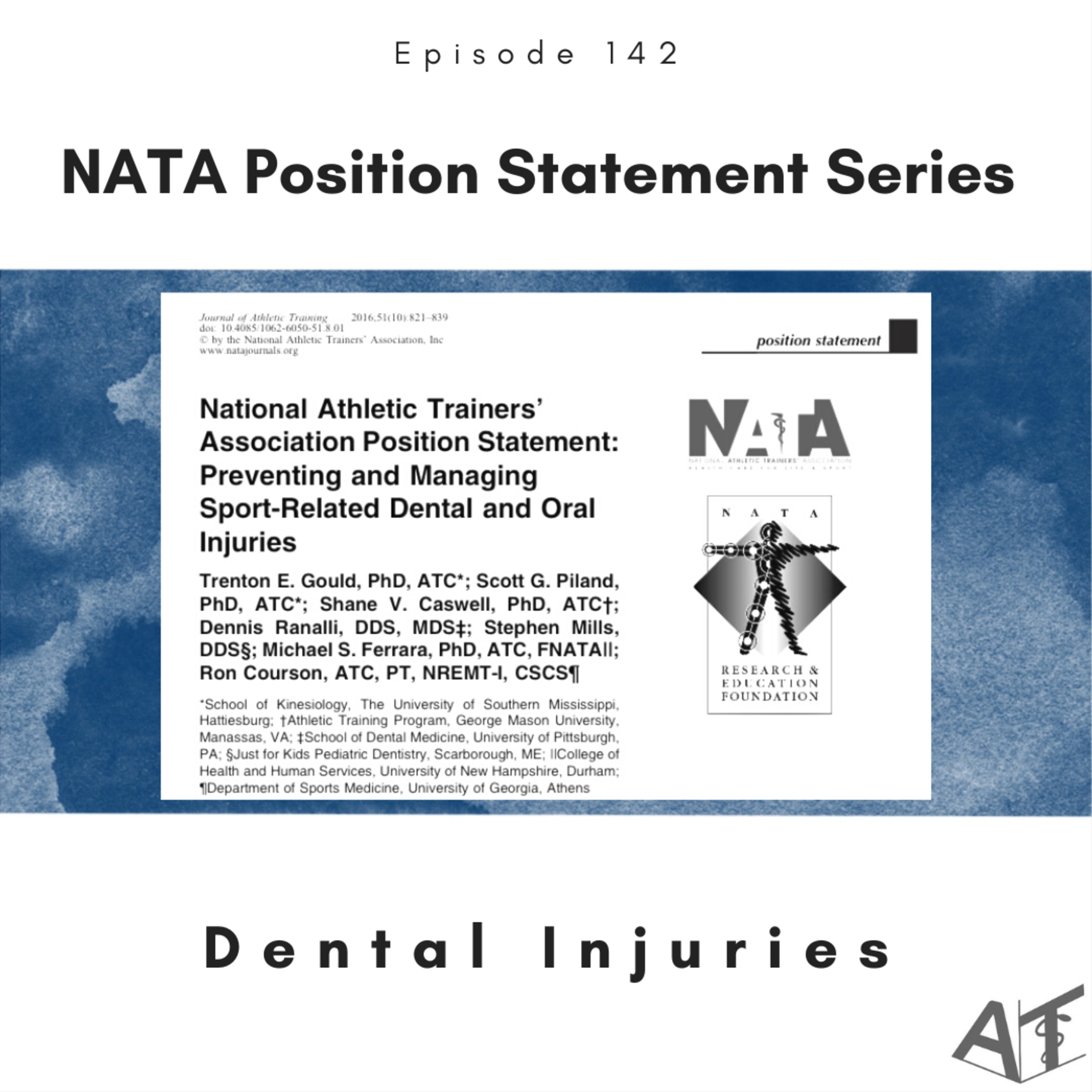 NATA Position Statement Series: Dental Injuries - 142 episode artwork