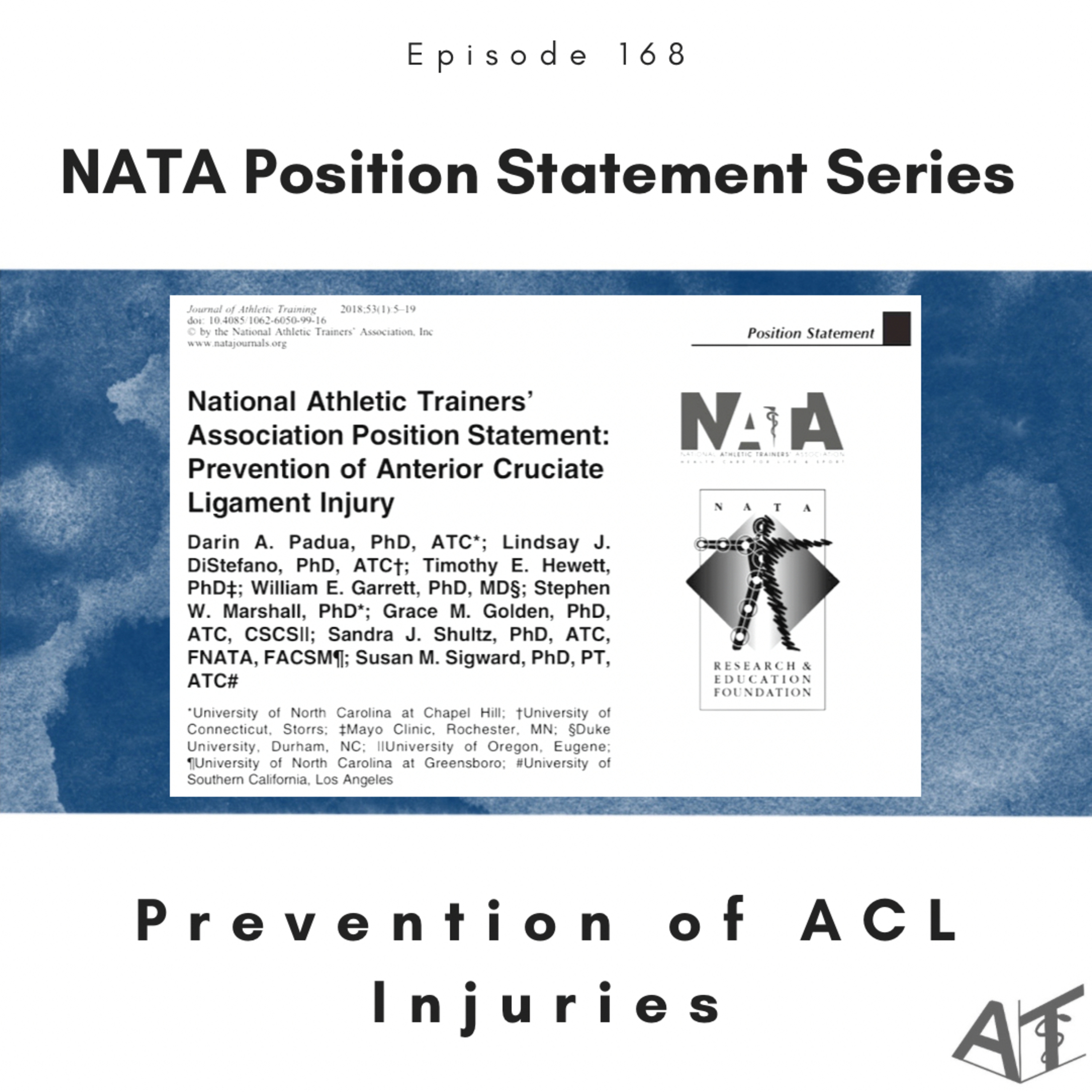 Position Statement Series - Prevention of Anterior Cruciate Ligament (ACL) Injury - 168