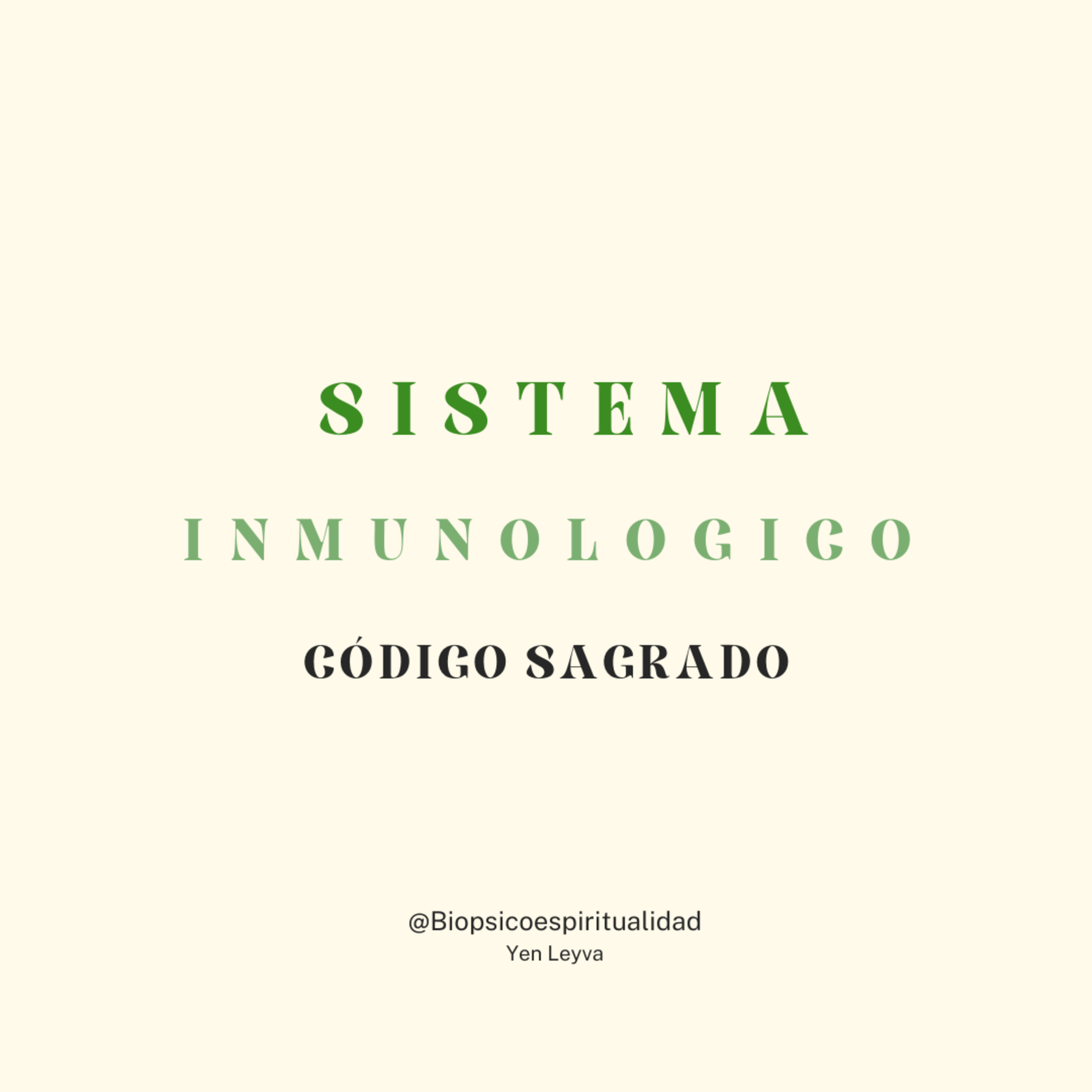 CÓDIGO SAGRADO SISTEMA INMUNE