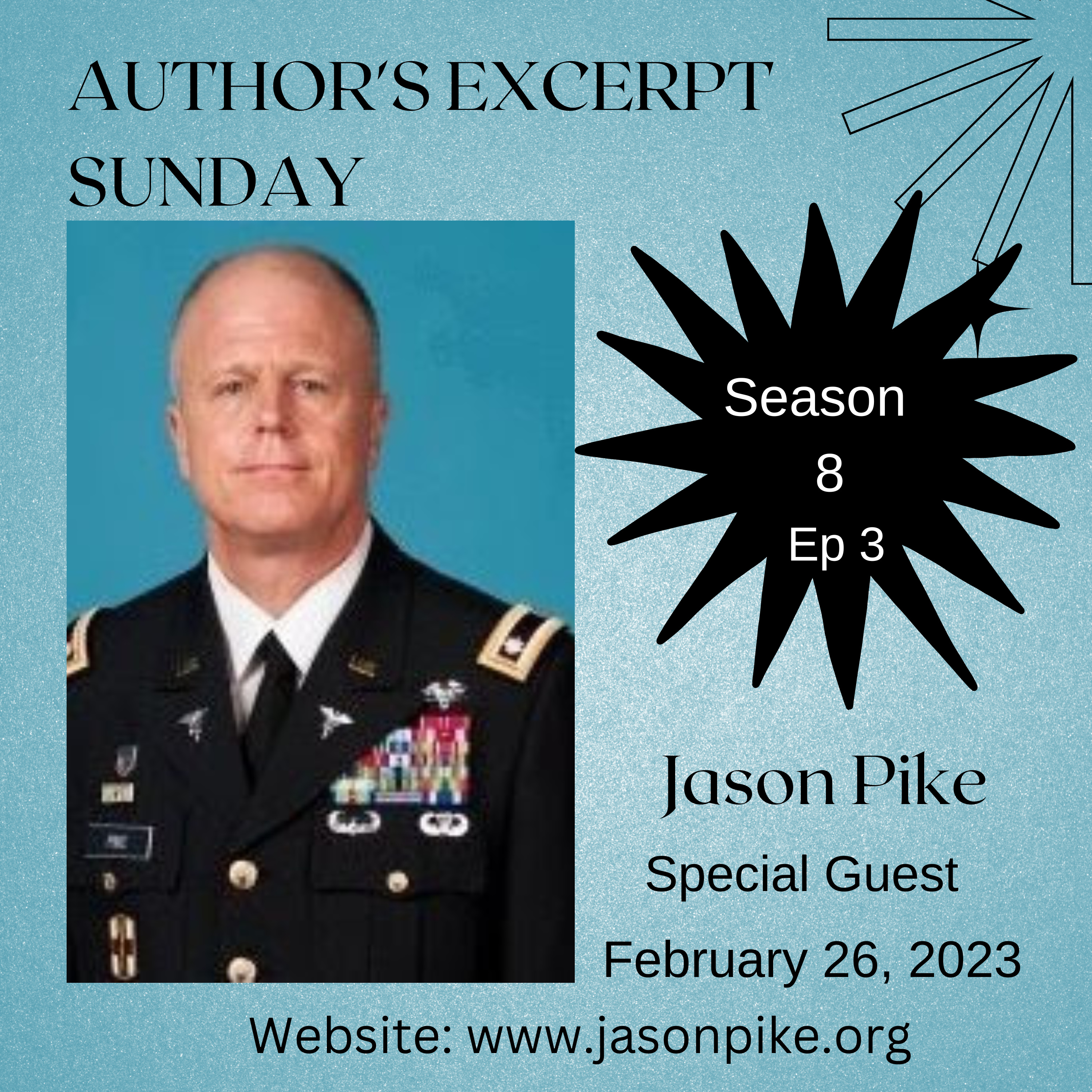 Author's Excerpt Sunday Live Broadcast - Special Guest - Jason Pike episode artwork