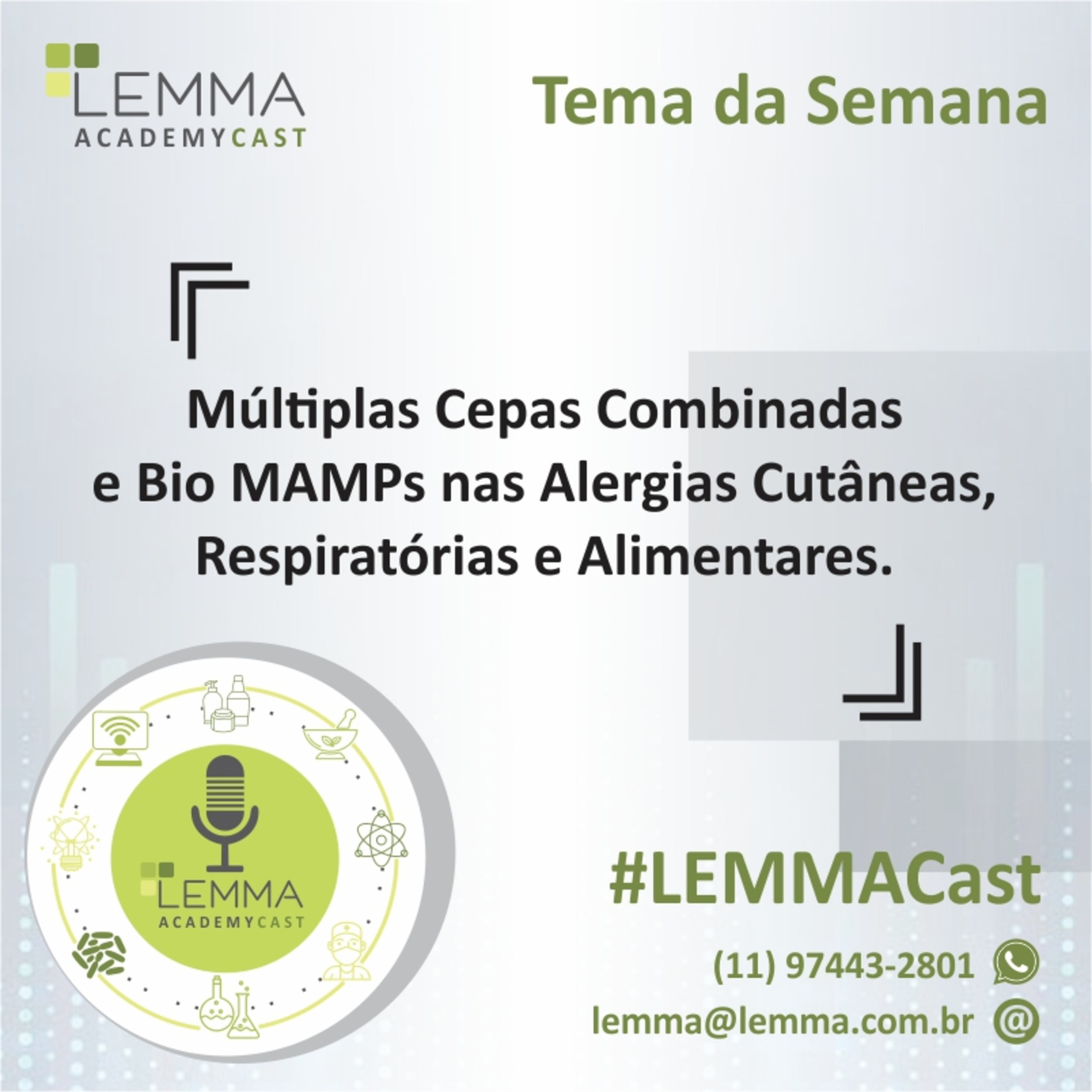 LEMMA AcademyCast - Probióticos e Bio MAMPs nas Alergias. episode artwork