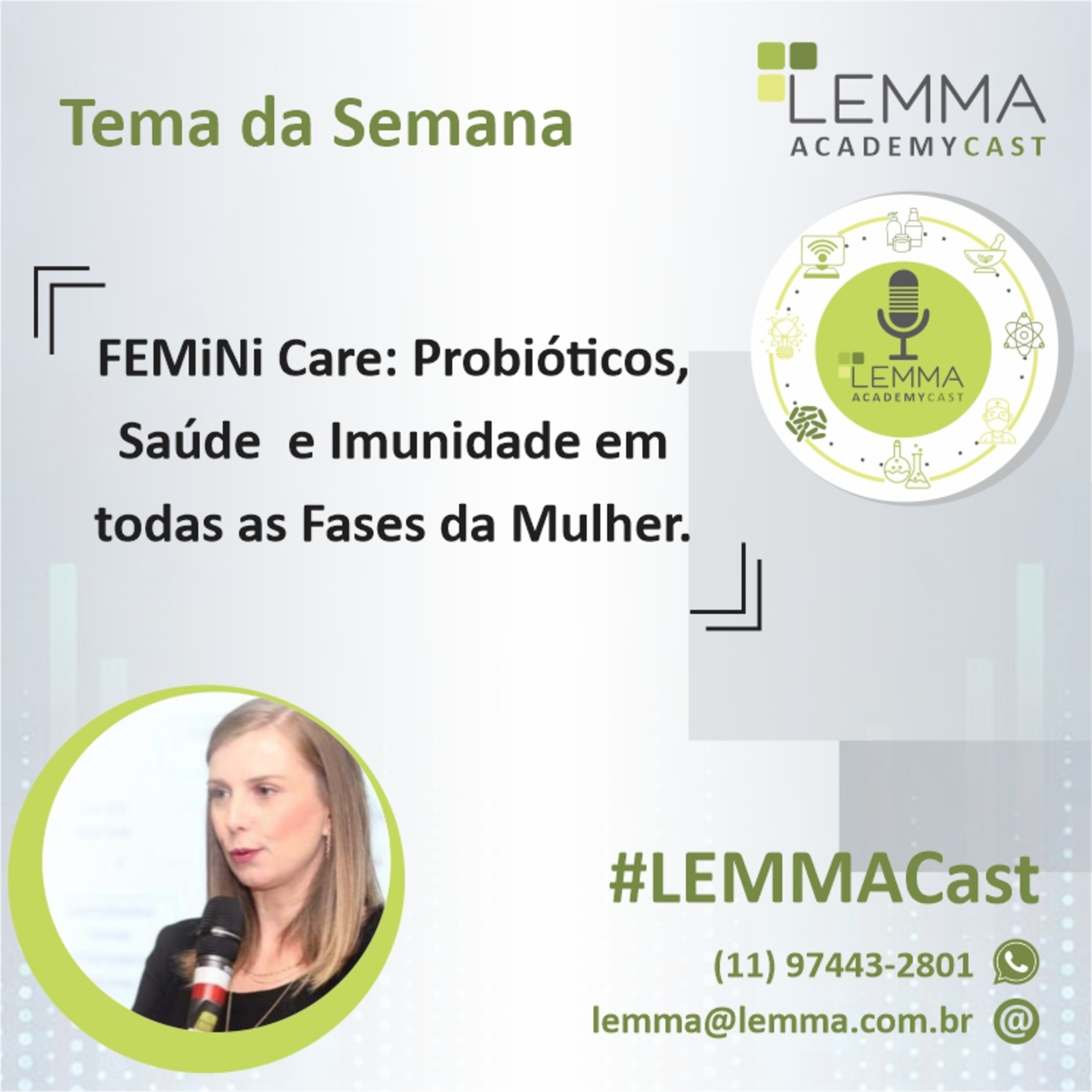 FeMiNi Care: probióticos, saúde e imunidade em todas as fases da mulher