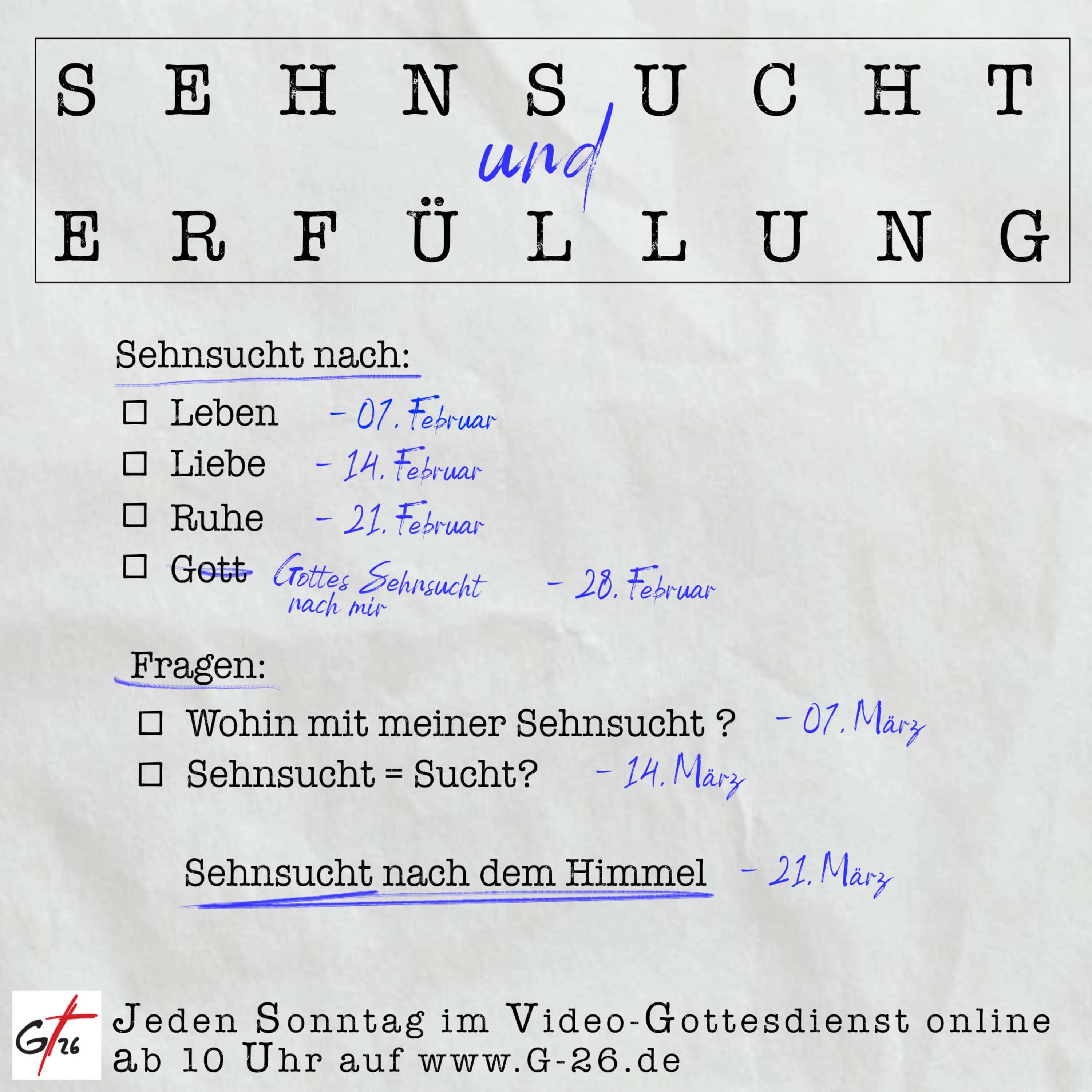 33 - 28.02.2021 Gottes Sehnsucht nach uns (Stefan Taubmann) episode artwork
