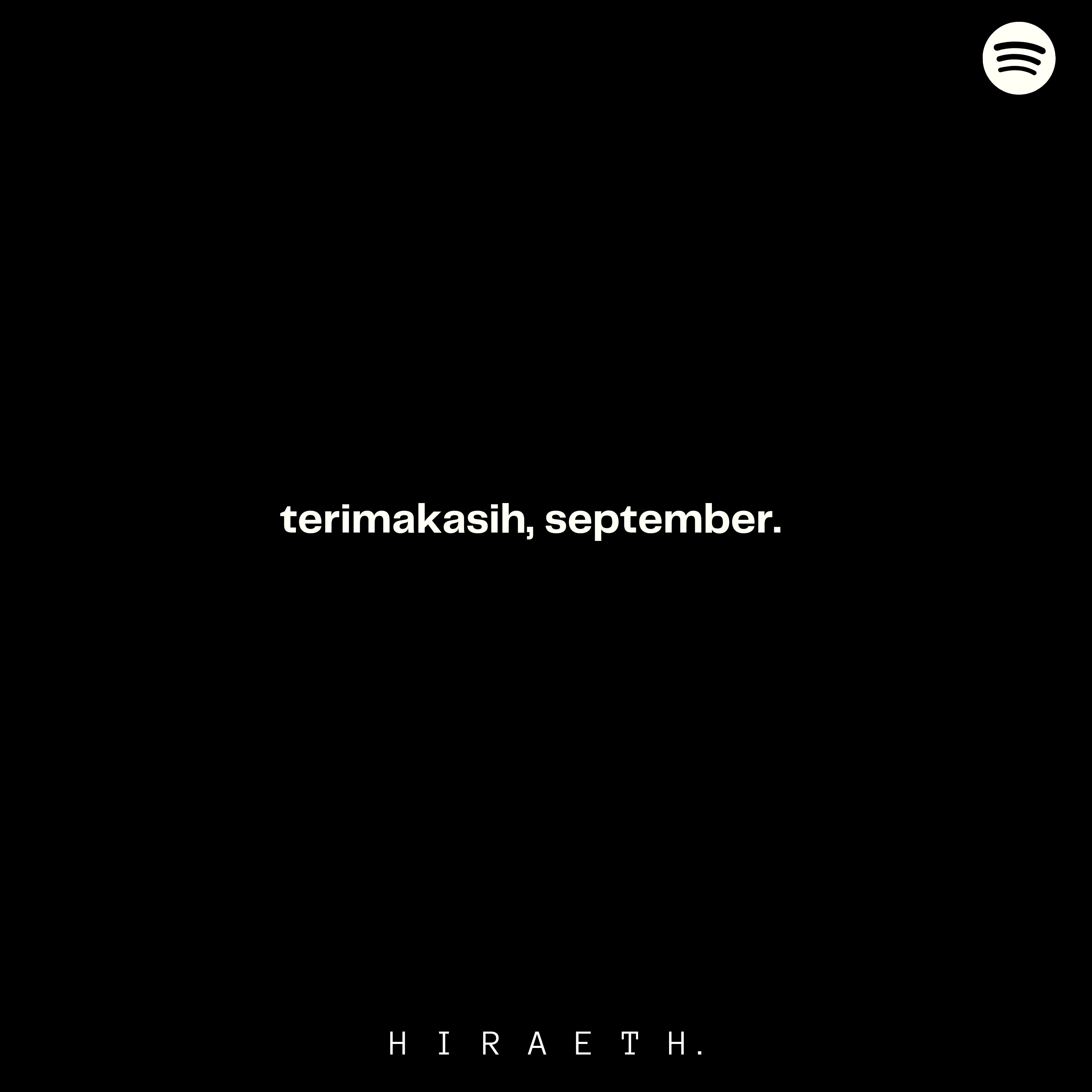 #12: Terimakasih, September.