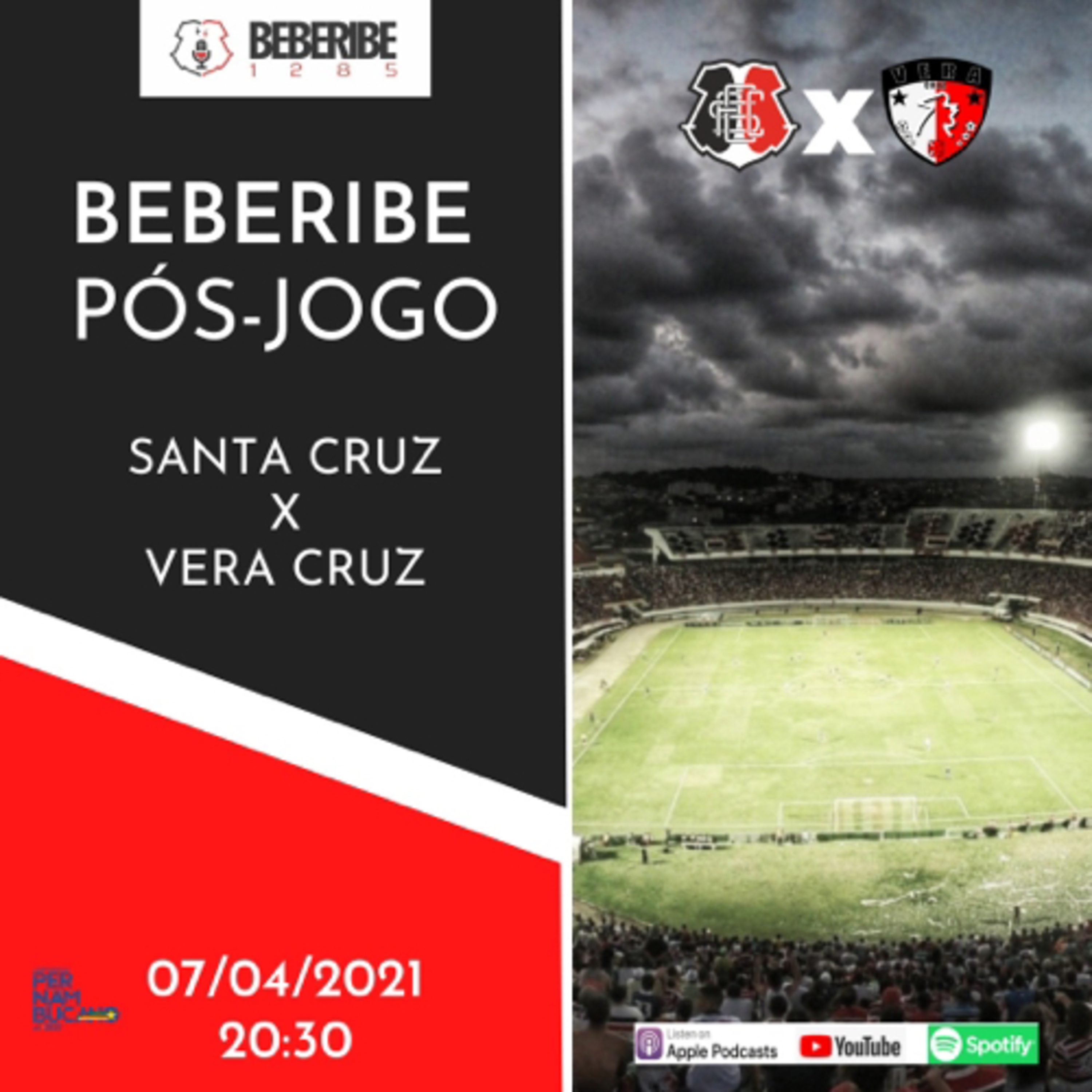 #90 - Pós jogo - Santa Cruz 4 x 1 Vera Cruz - Campeonato Pernambucano 2021 episode artwork
