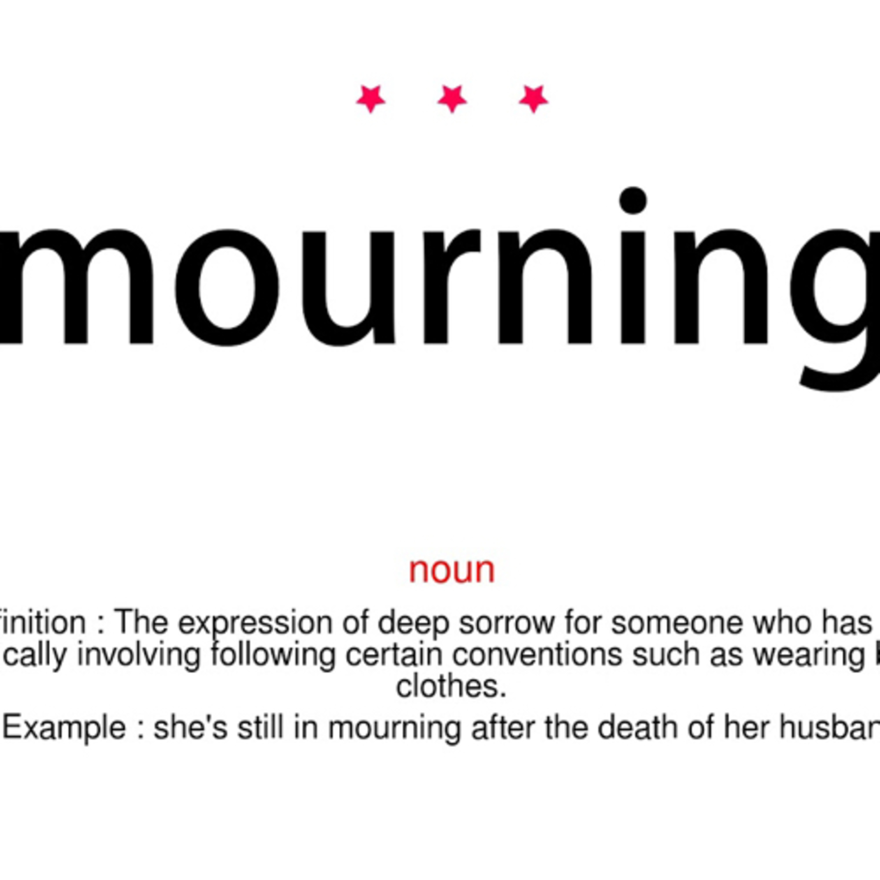 Mourning  episode artwork