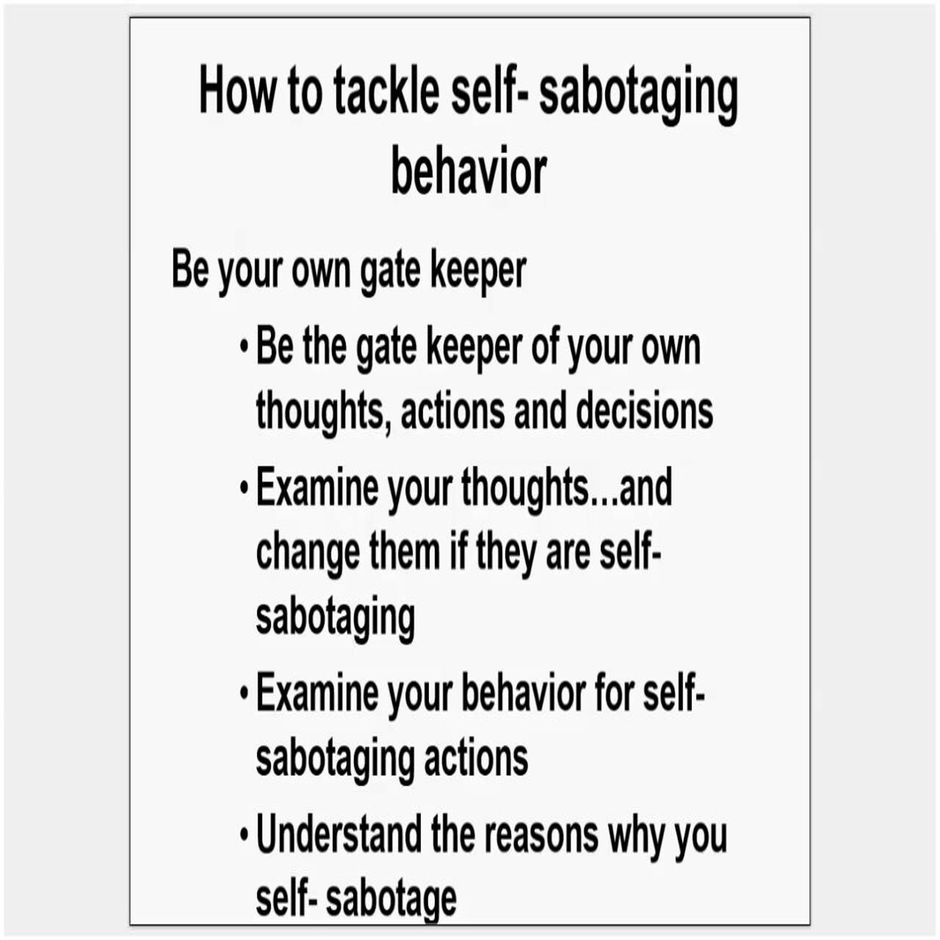 Self-Sabotage  episode artwork