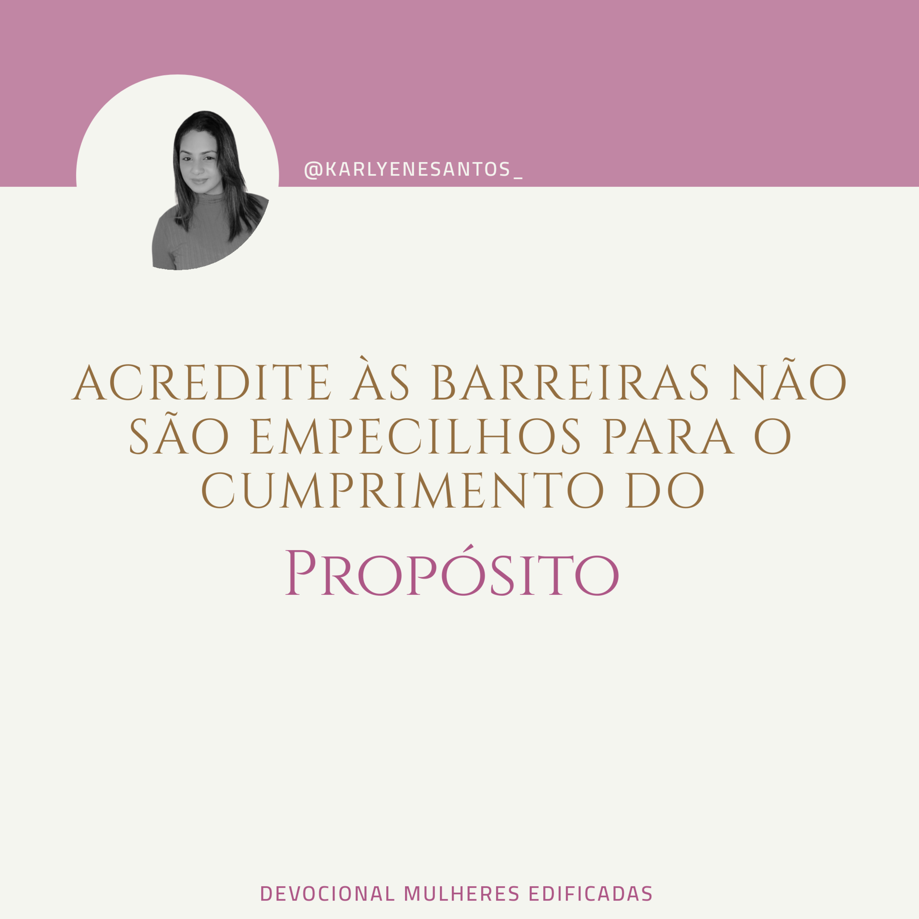 Devocional Mulheres Edificadas