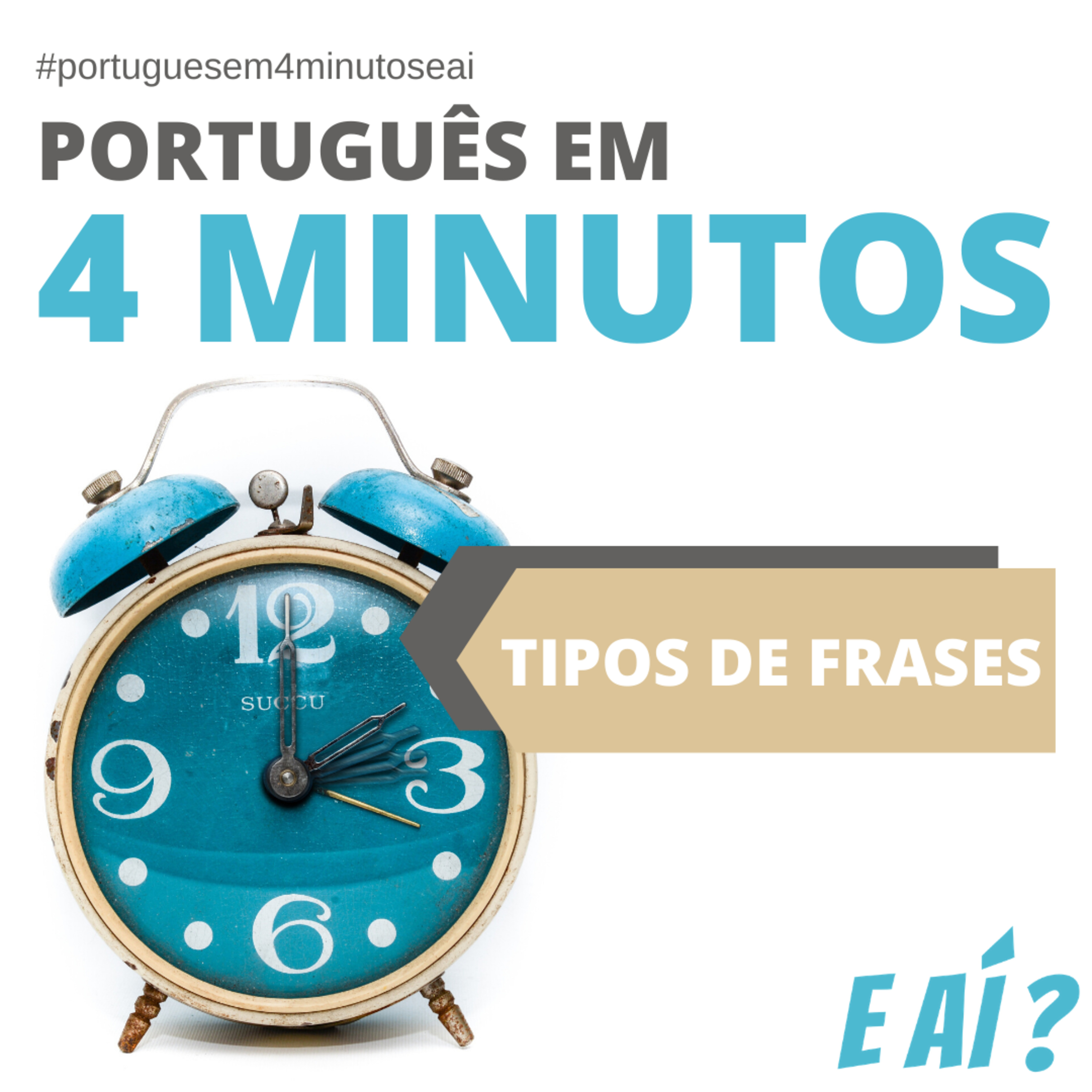 #006 PORTUGUÊS EM 4 MINUTOS: Tipos de frases
