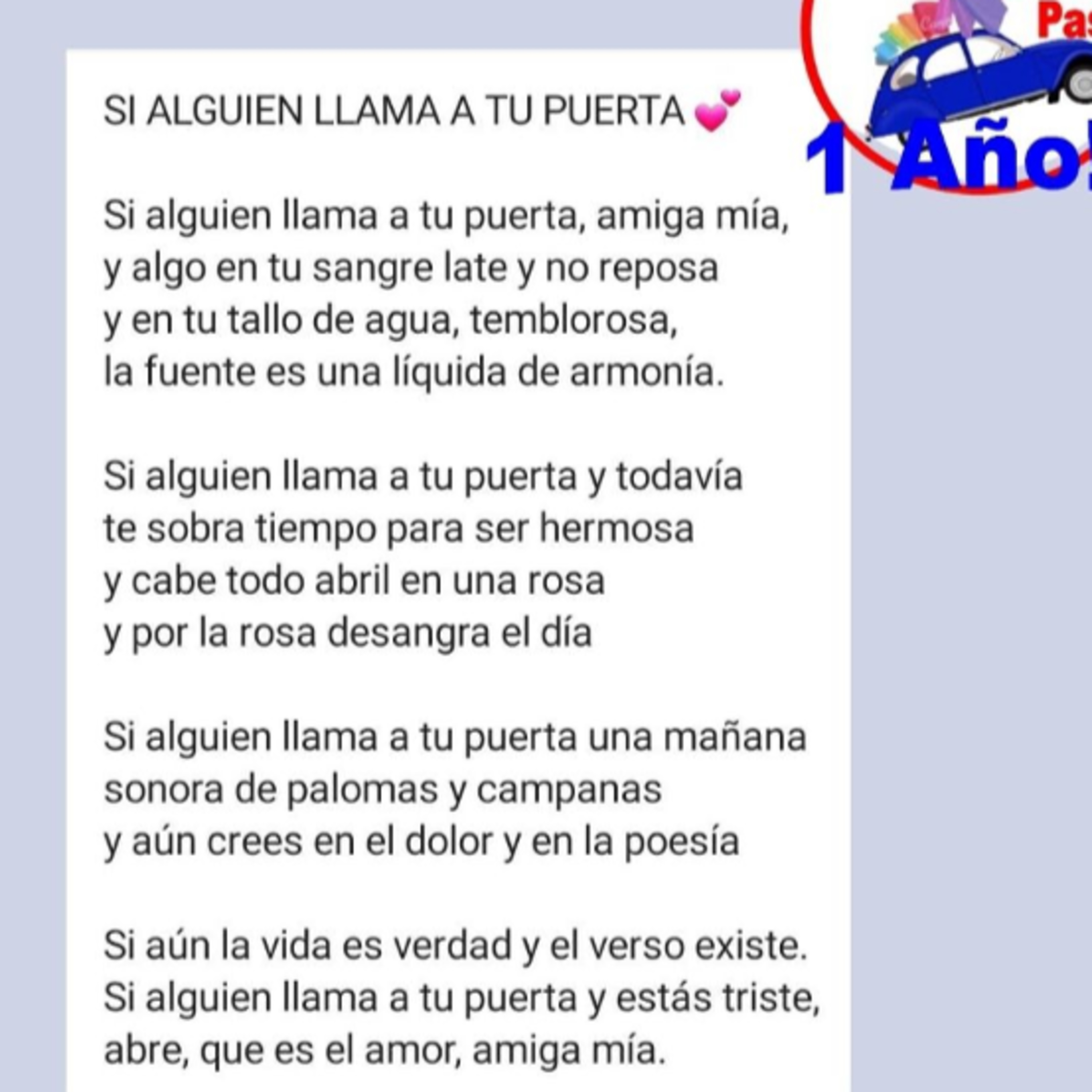 Poesía:"SI ALGUIEN LLAMA A TU PUERTA"- GABRIEL GARCÍA MARQUEZ episode artwork