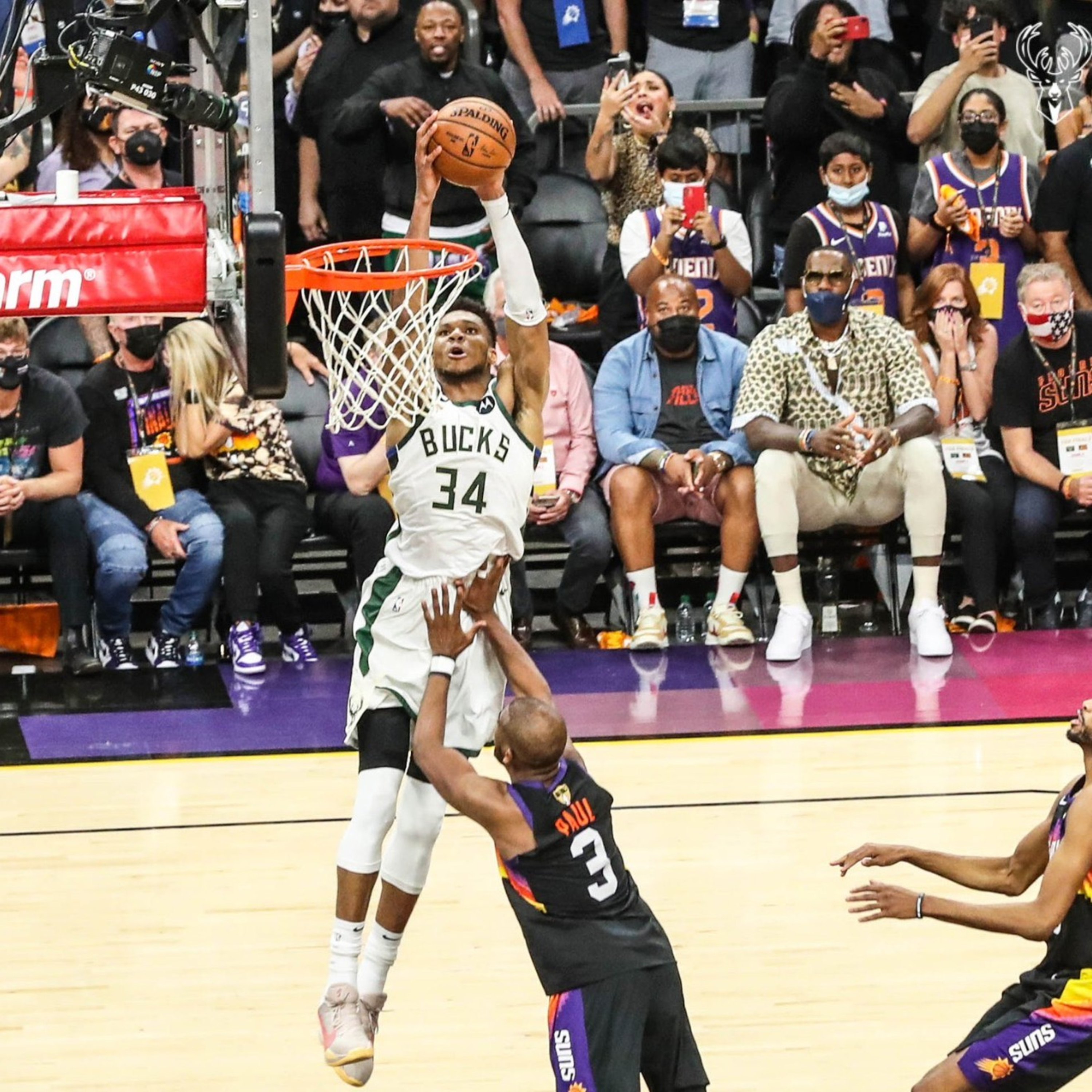 NBA Finals Bucks Vs Suns Gm 5 Reaction. LeBron Made The Suns Lose. CP3 Is A Habitual Line Stepper.