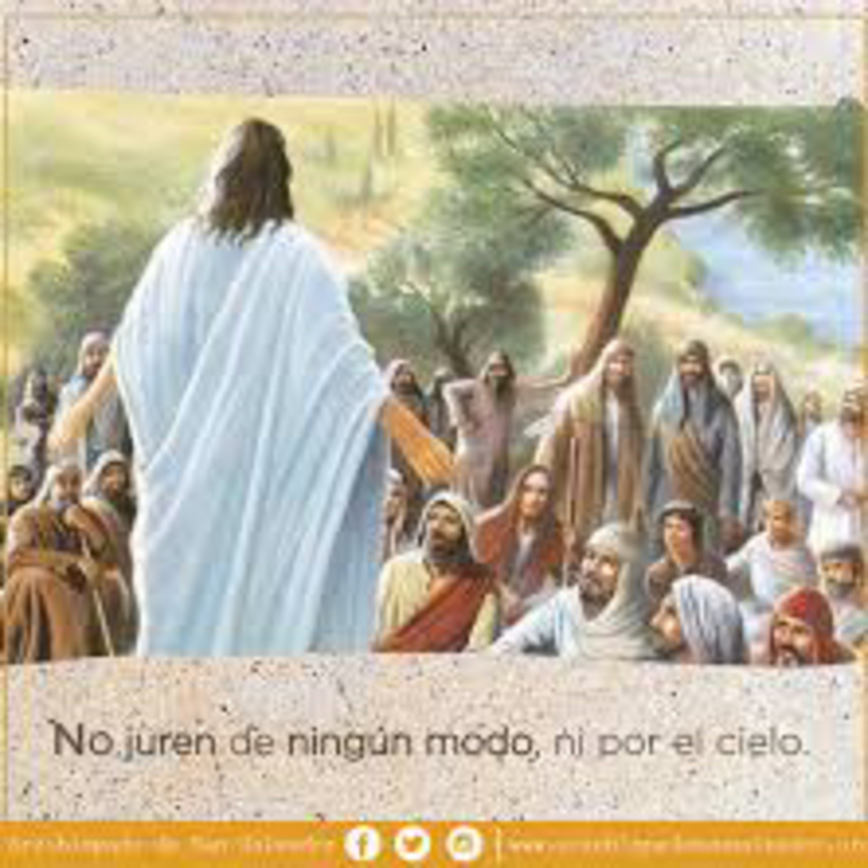 Evangelio del Sábado 15 de Junio. Mateo 5,33-37