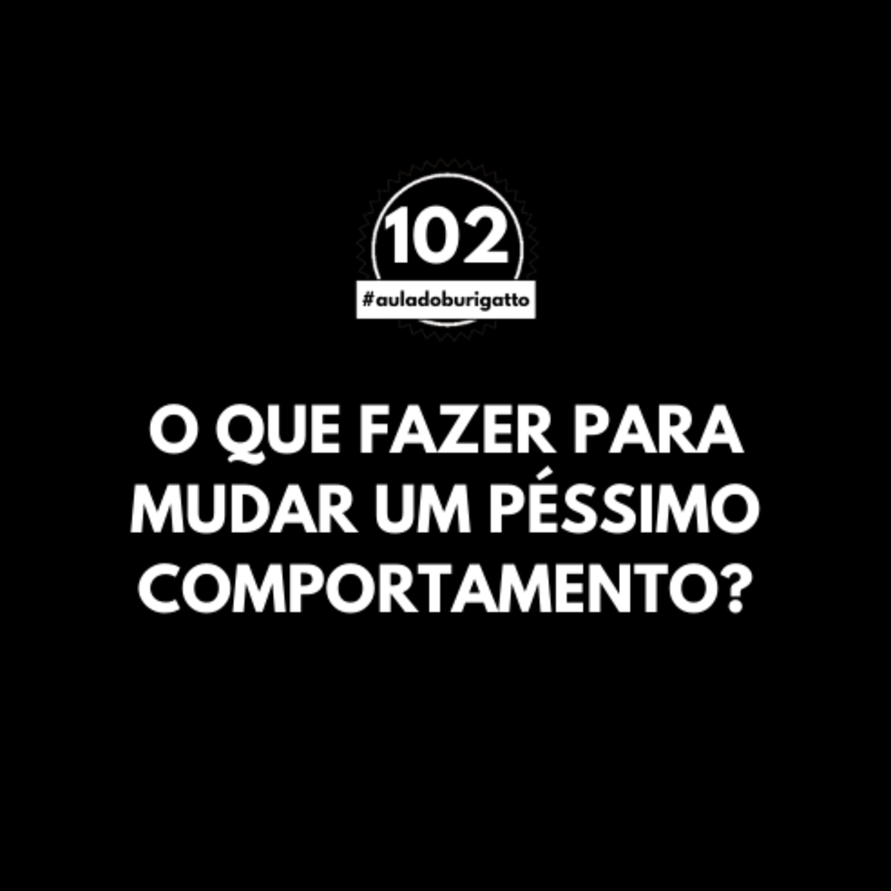O que Fazer para Mudar um PÉSSIMO Comportamento? | #auladoburigatto 102 episode artwork