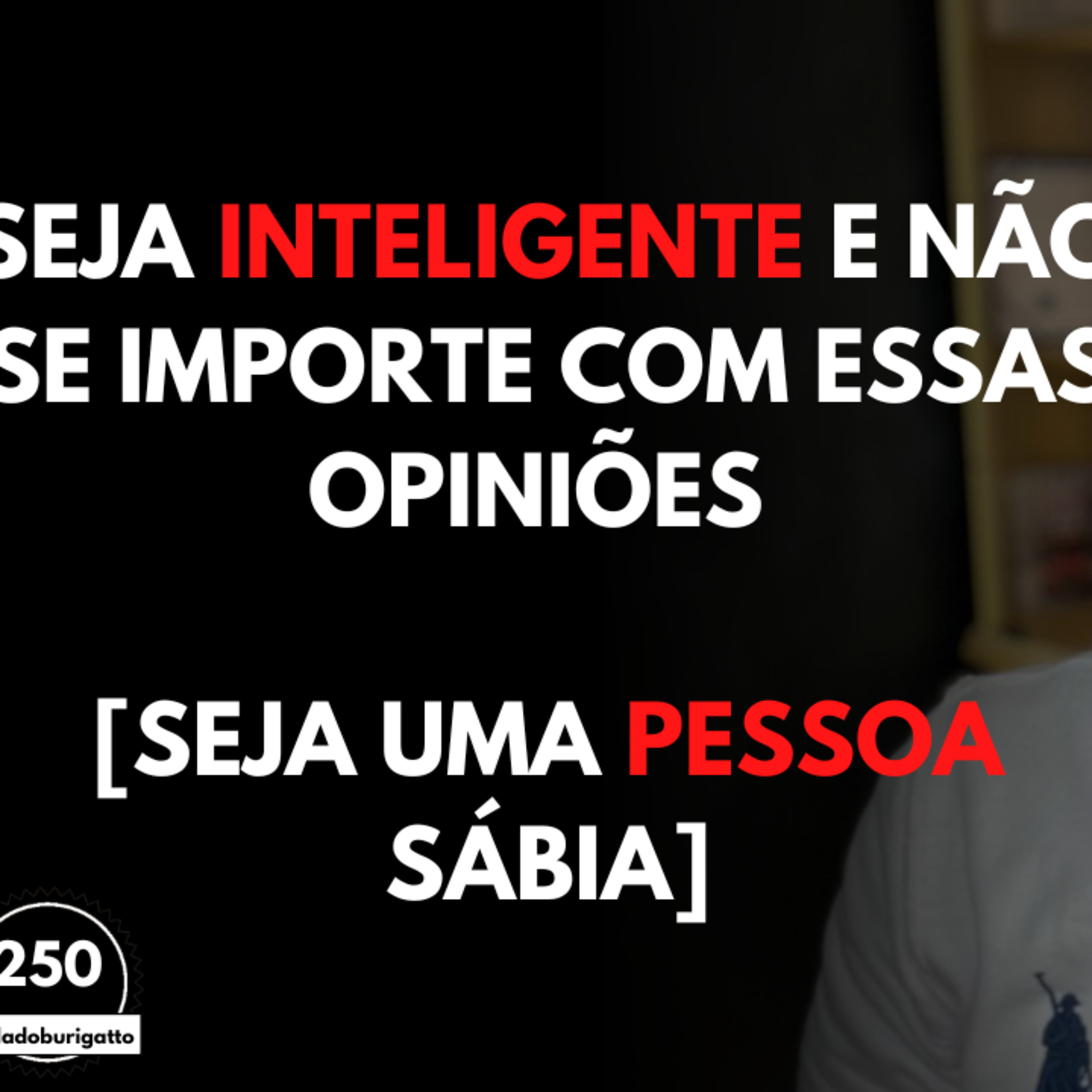 Seja INTELIGENTE e NÃO se Importe com Essas OPINIÕES [Seja uma Pessoa SÁBIA] episode artwork