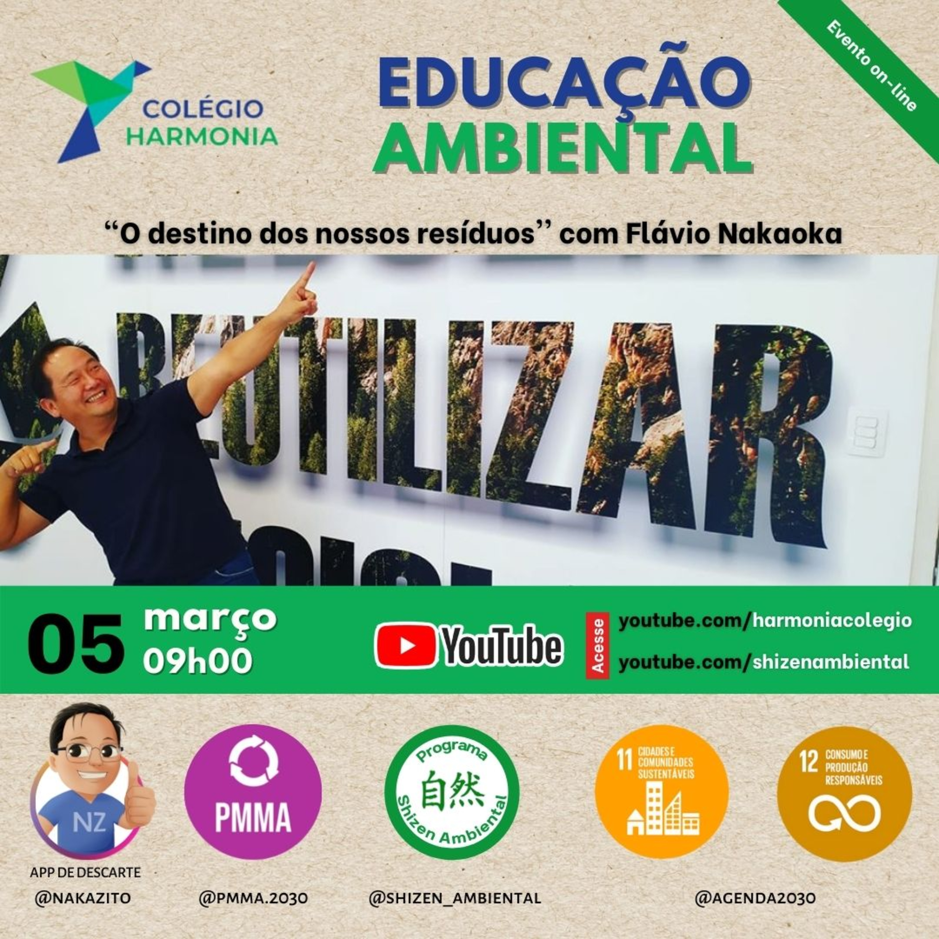 Educação ambiental com o Nakaoka