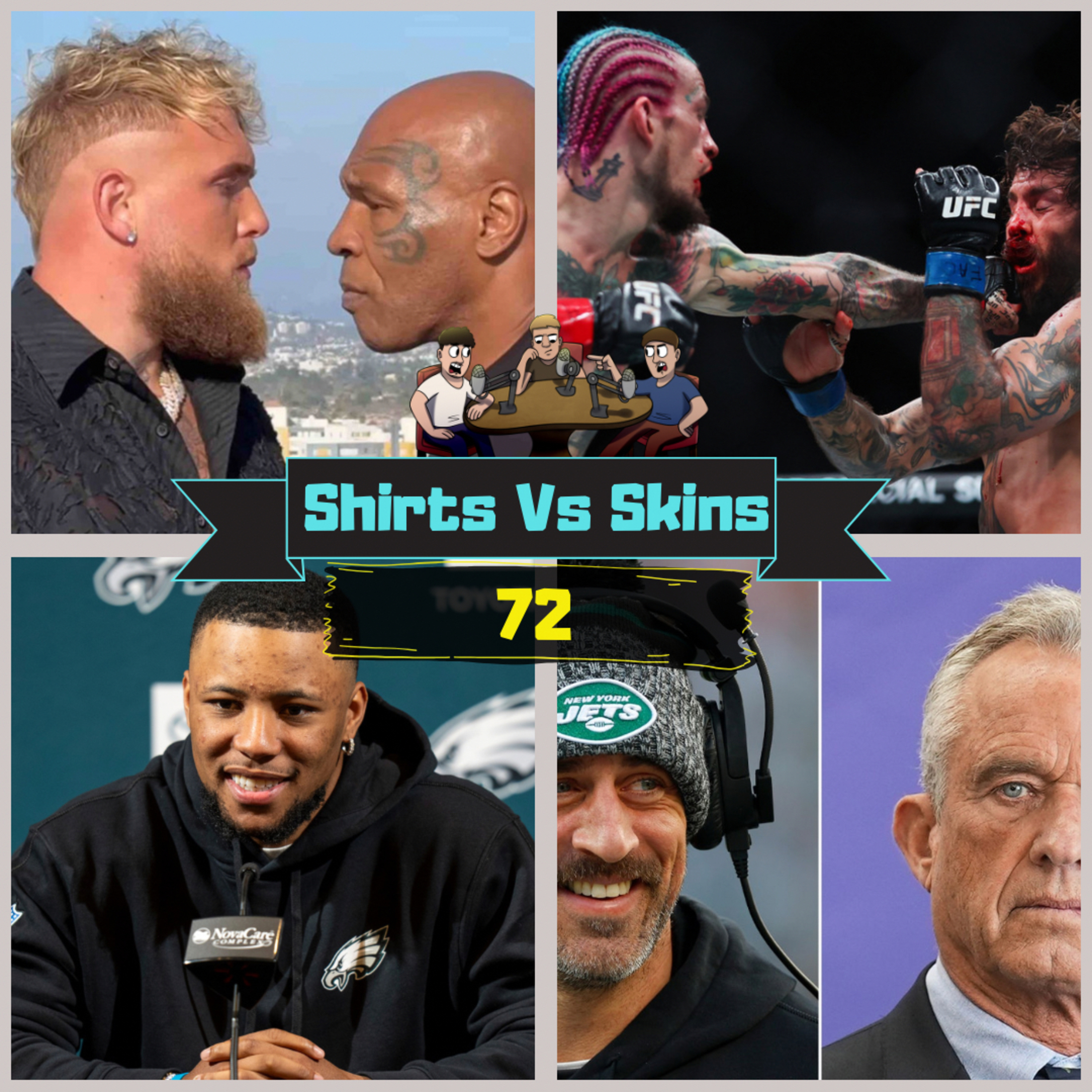 EP72: Tyson vs Paul Boxing | UFC 299 Best UFC Card Ever? | Saquon breaks hearts | UCL R16 | Four's episode artwork