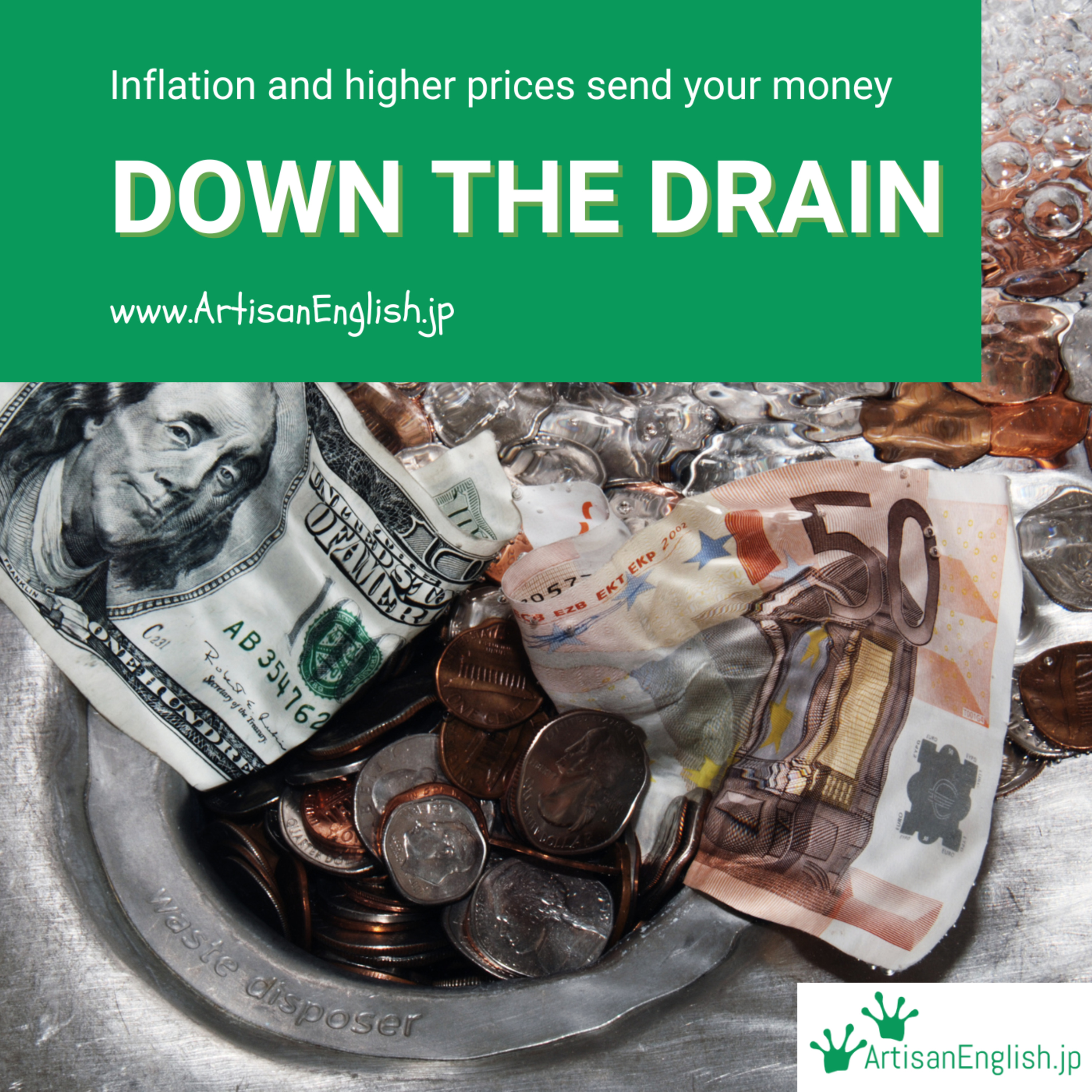 Idiom: Go down the drain episode artwork