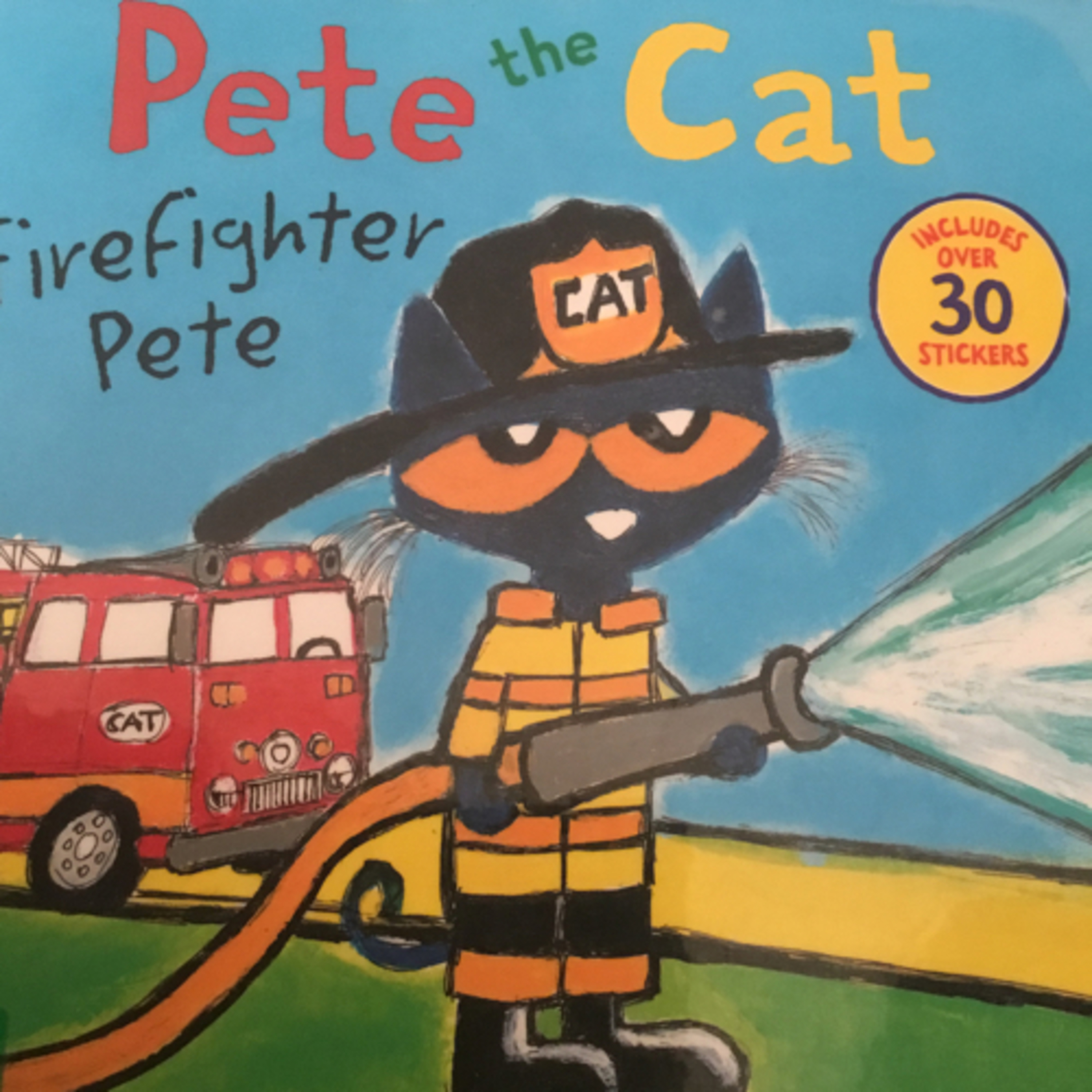 Pete the Cat firefighter Pete
