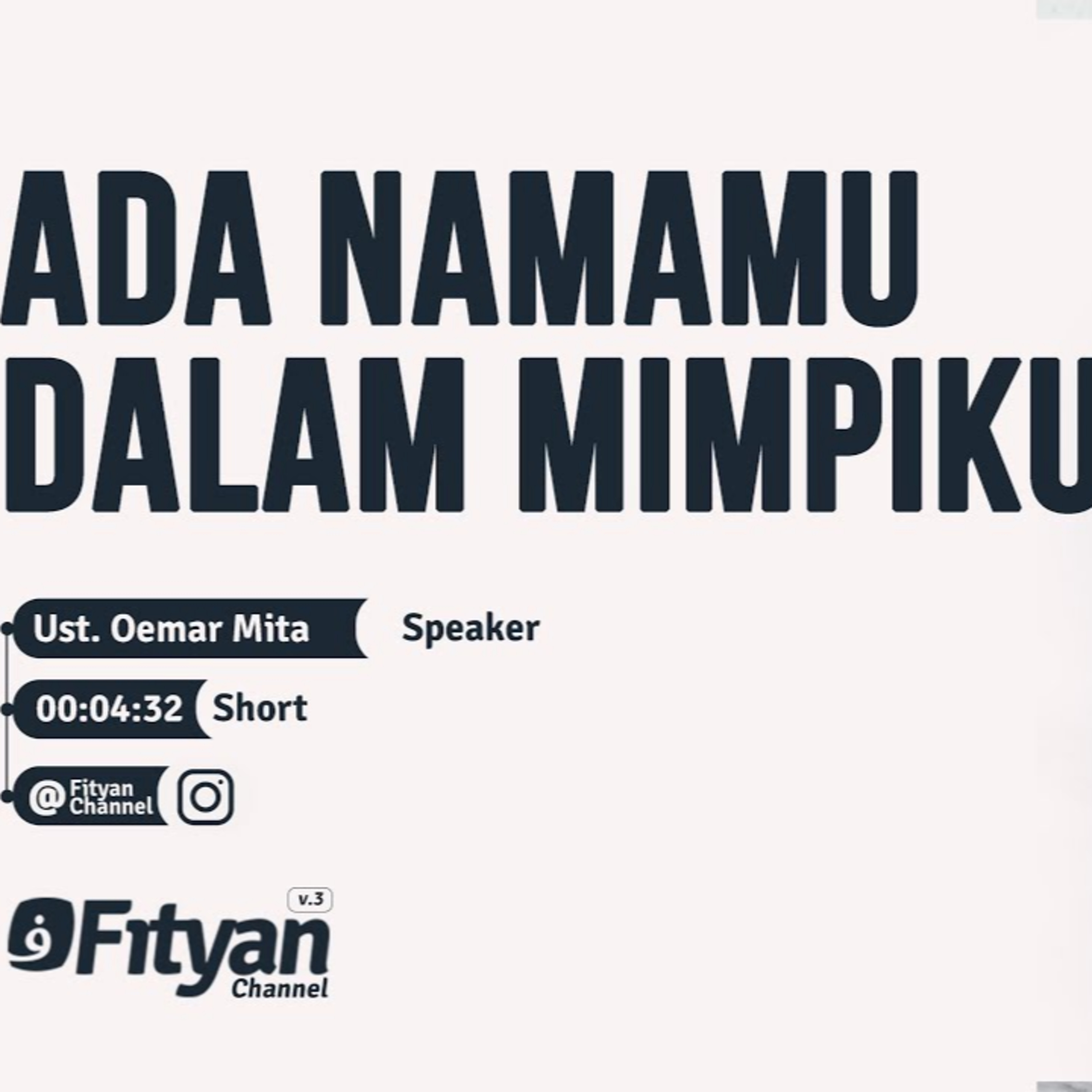 Ada Namamu Dalam Mimpiku - Ustadz Oemar Mita episode artwork