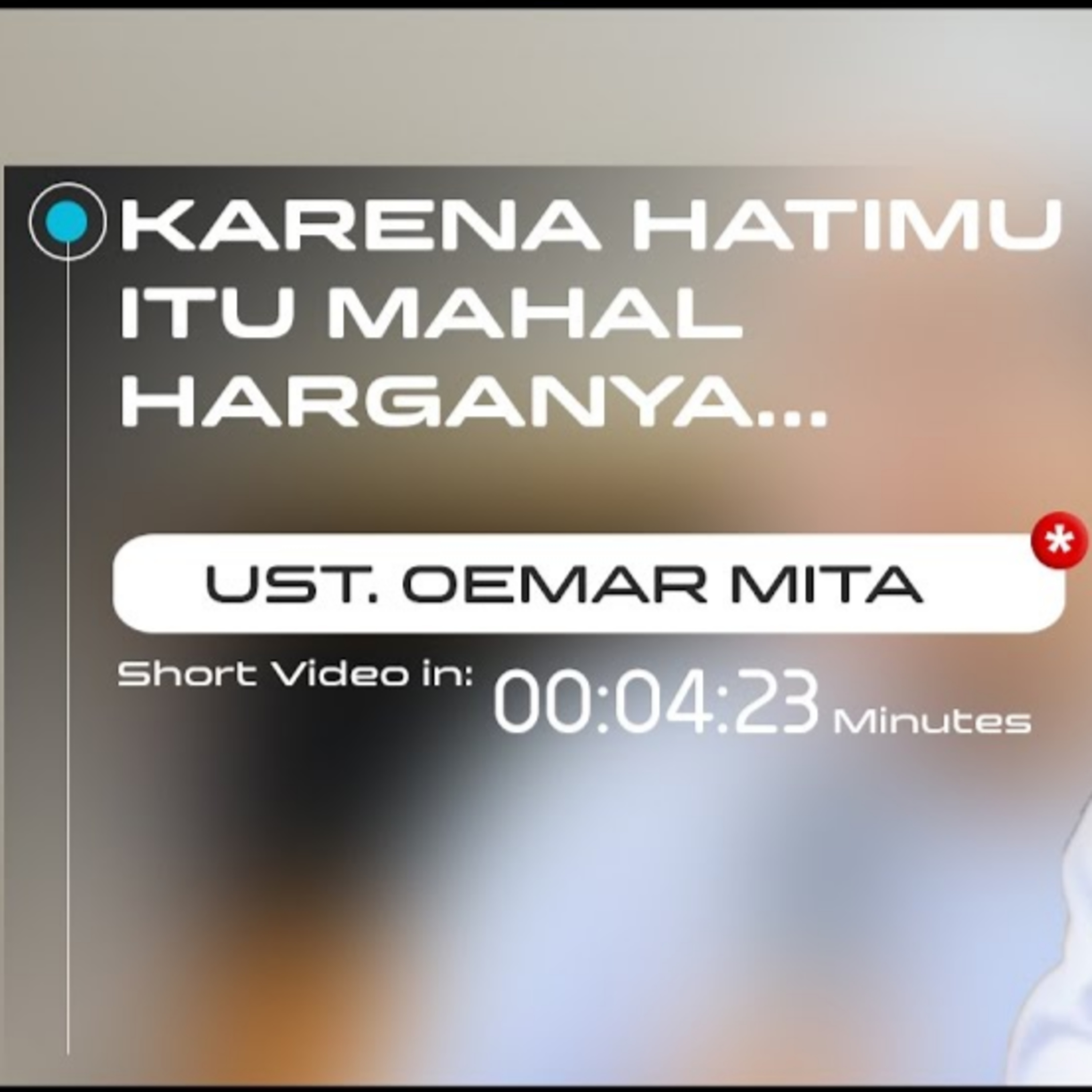Karena Hatimu itu Mahal - Ustadz Oemar Mita