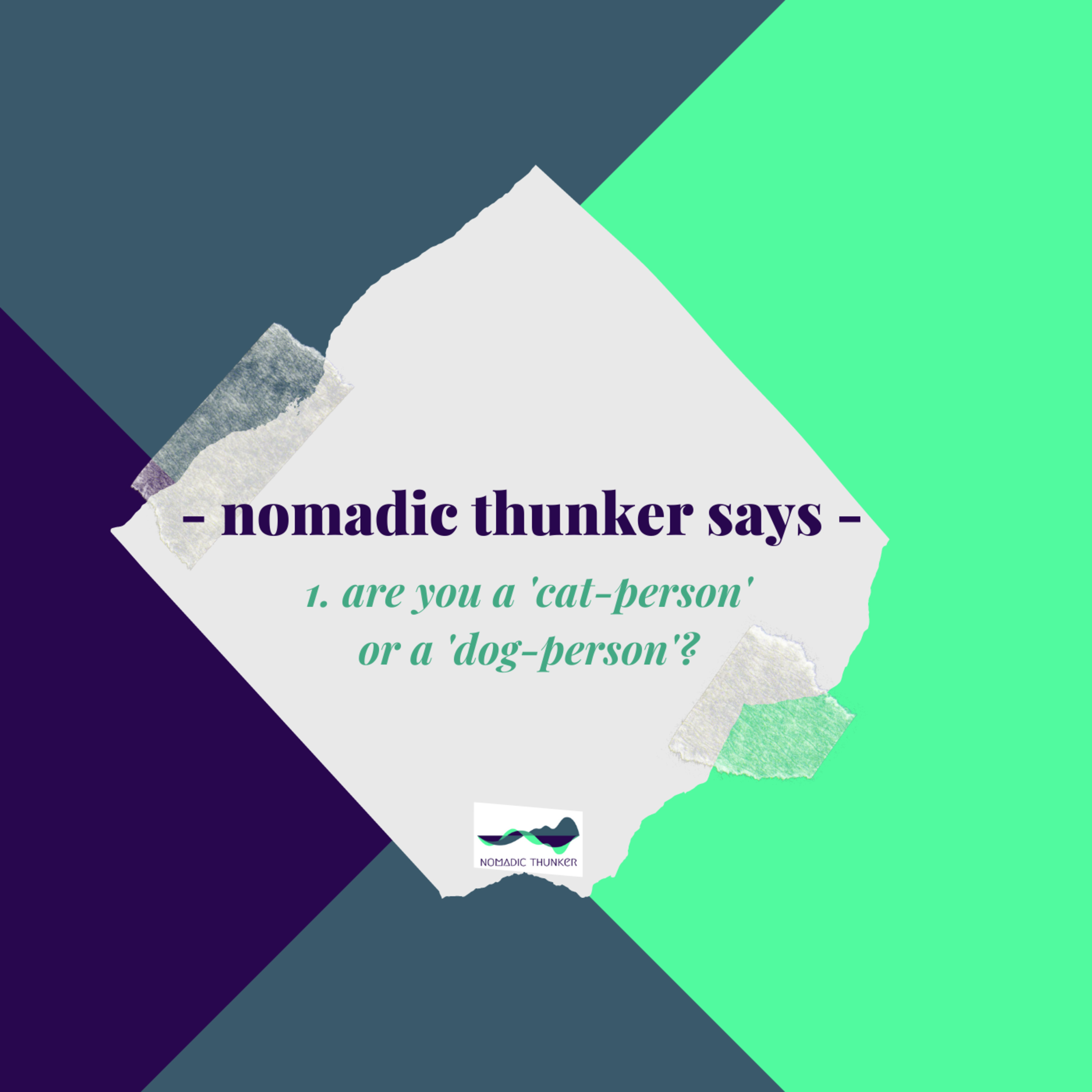 #1: Are you a cat-person or a dog-person? episode artwork
