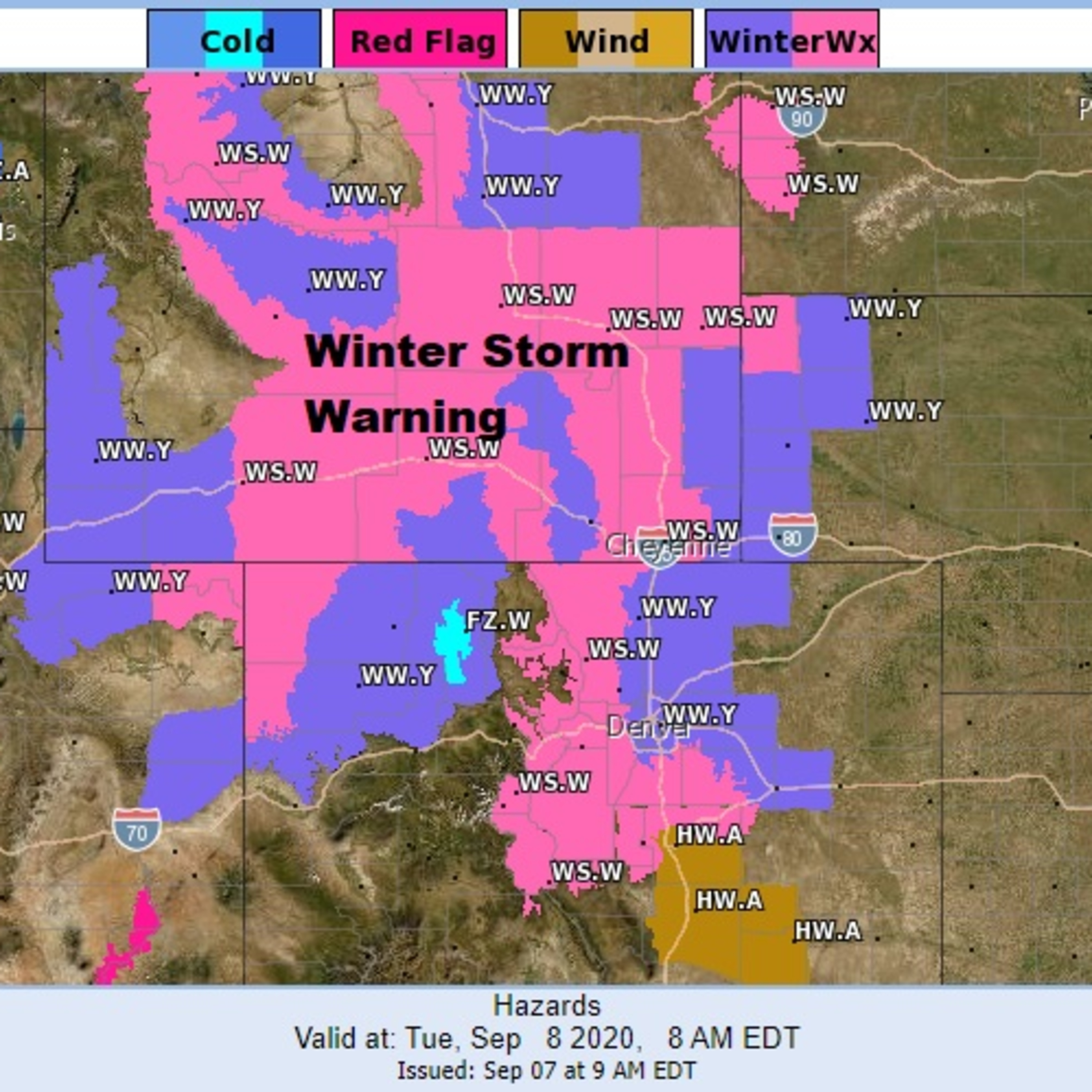 Weather in 5 Labor Day Winds Down Major Winter Storm Rockies Tropical Storm Paulette Forms