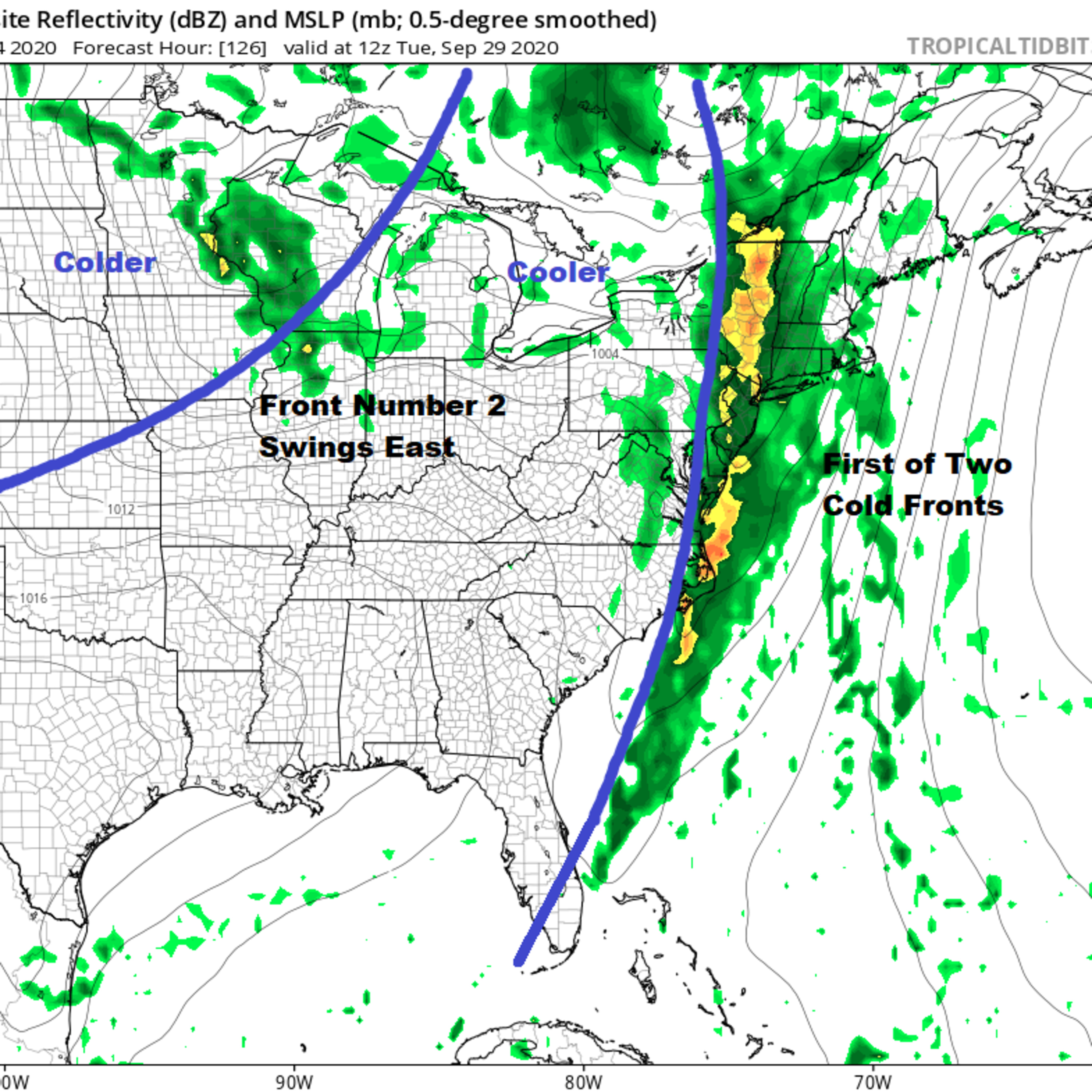 Weather in 5 Ahead of the Weekend Rain Southern Mid Atlantic, Warm Dry Northeast, Next Week Brings Showers & Eventually Much Cooler Weather