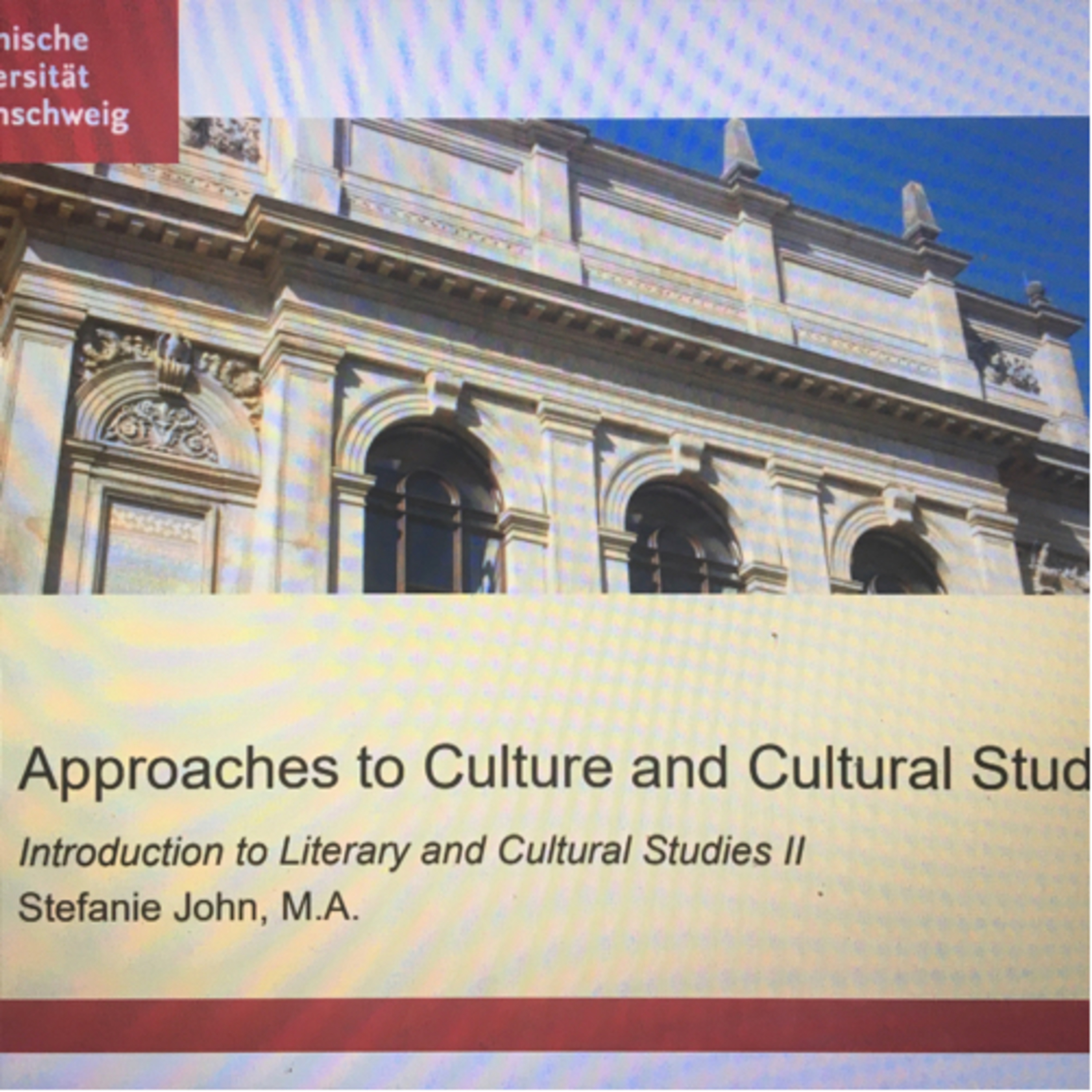 Approaches to Culture and Cultural Studies
