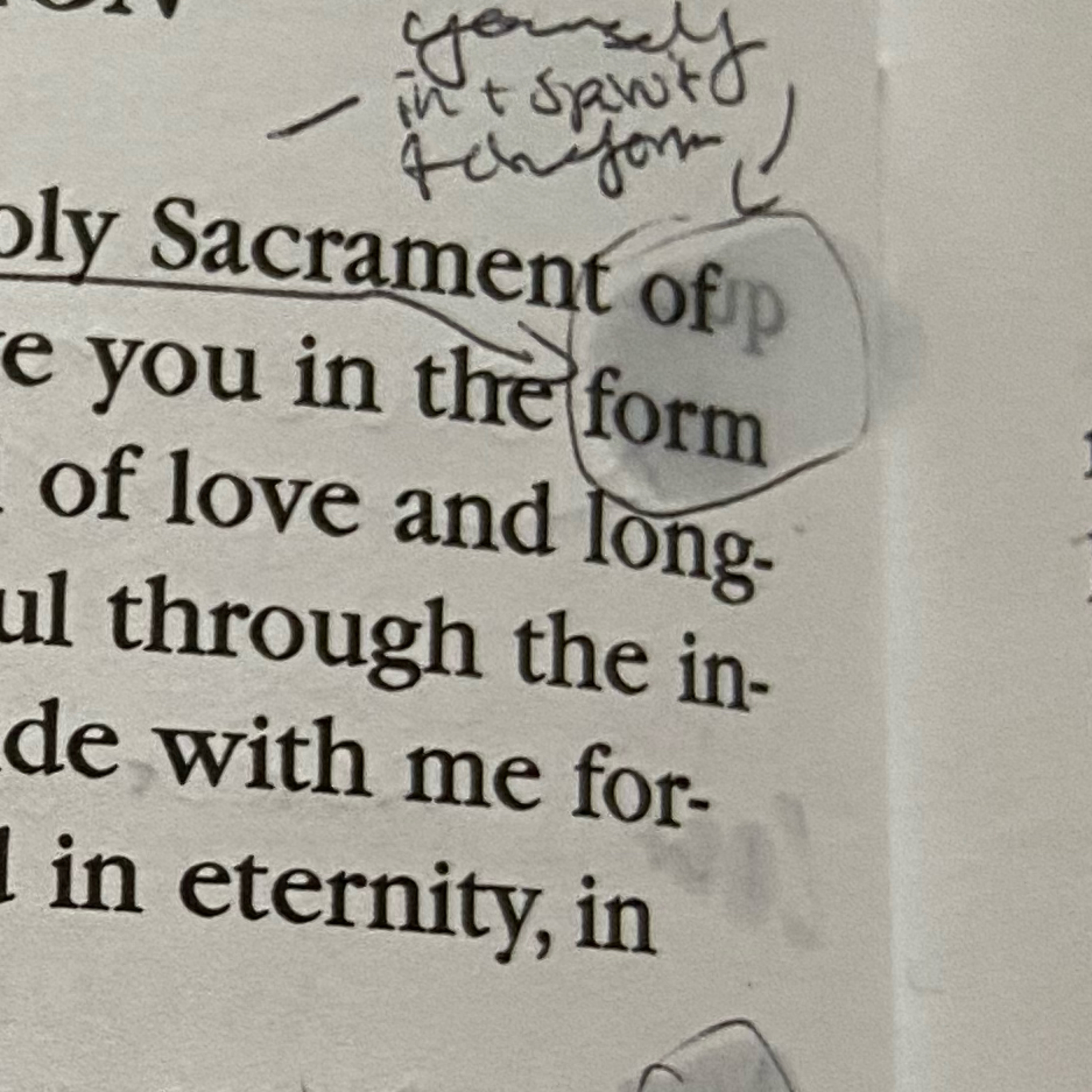 Jesus: of Form.